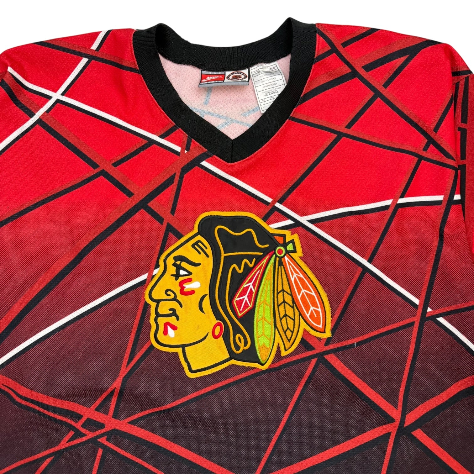 Vintage Nike NHL Street Chicago Blackhawks Jersey Red