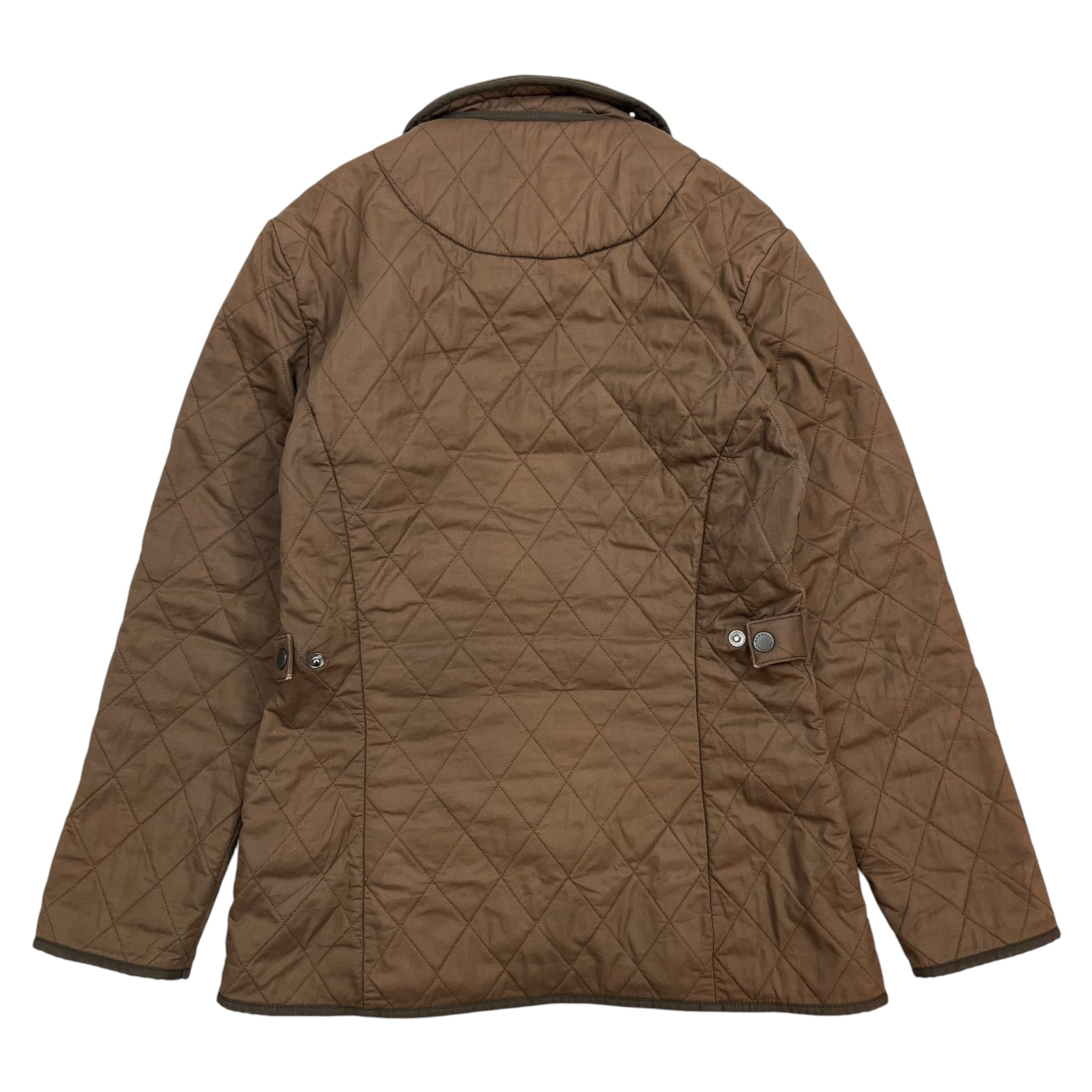 (W) Barbour Polar Quilted Jacket Brown