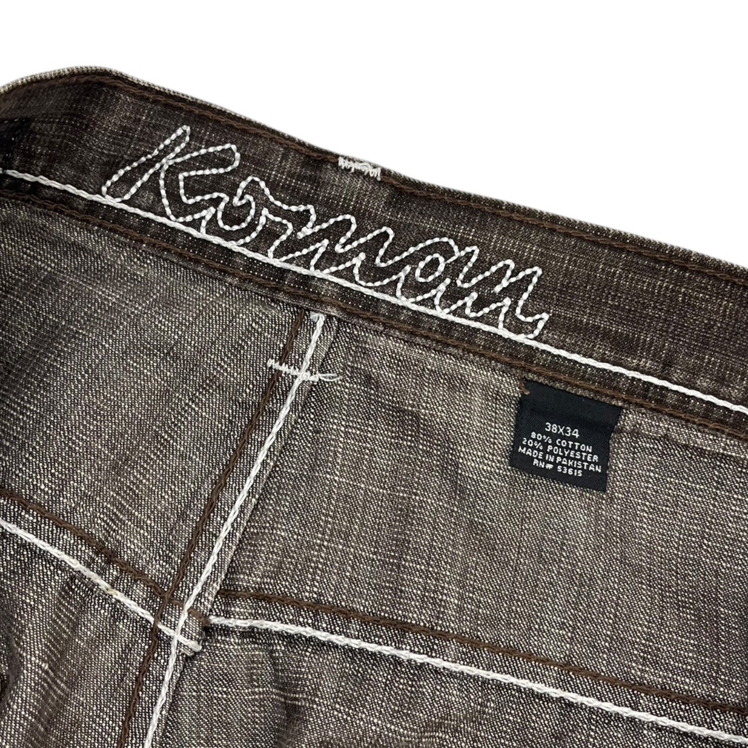 Vintage Y2K Koman Baggy Jeans Brown/Rust