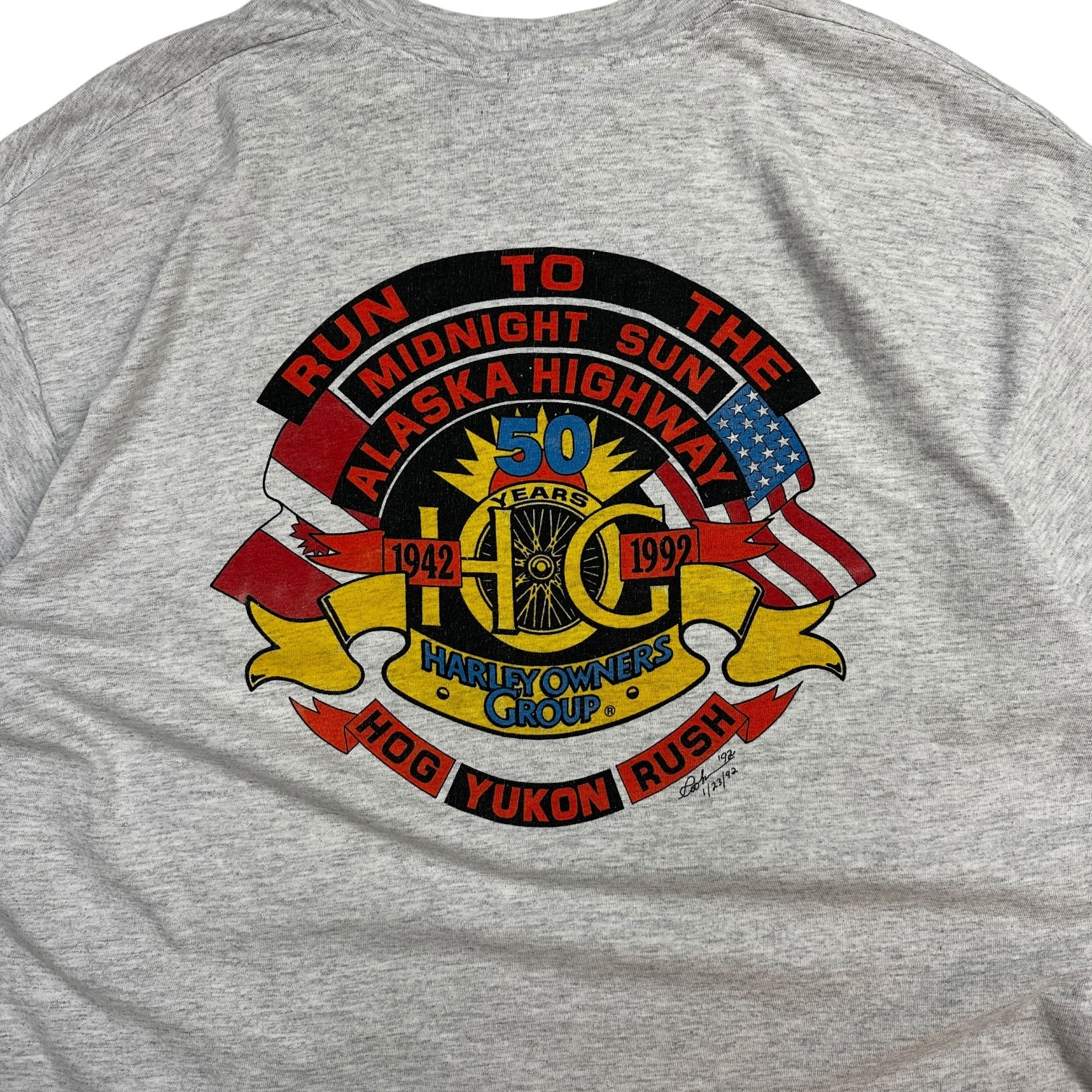 1992 Hog Rush T-Shirt Grey