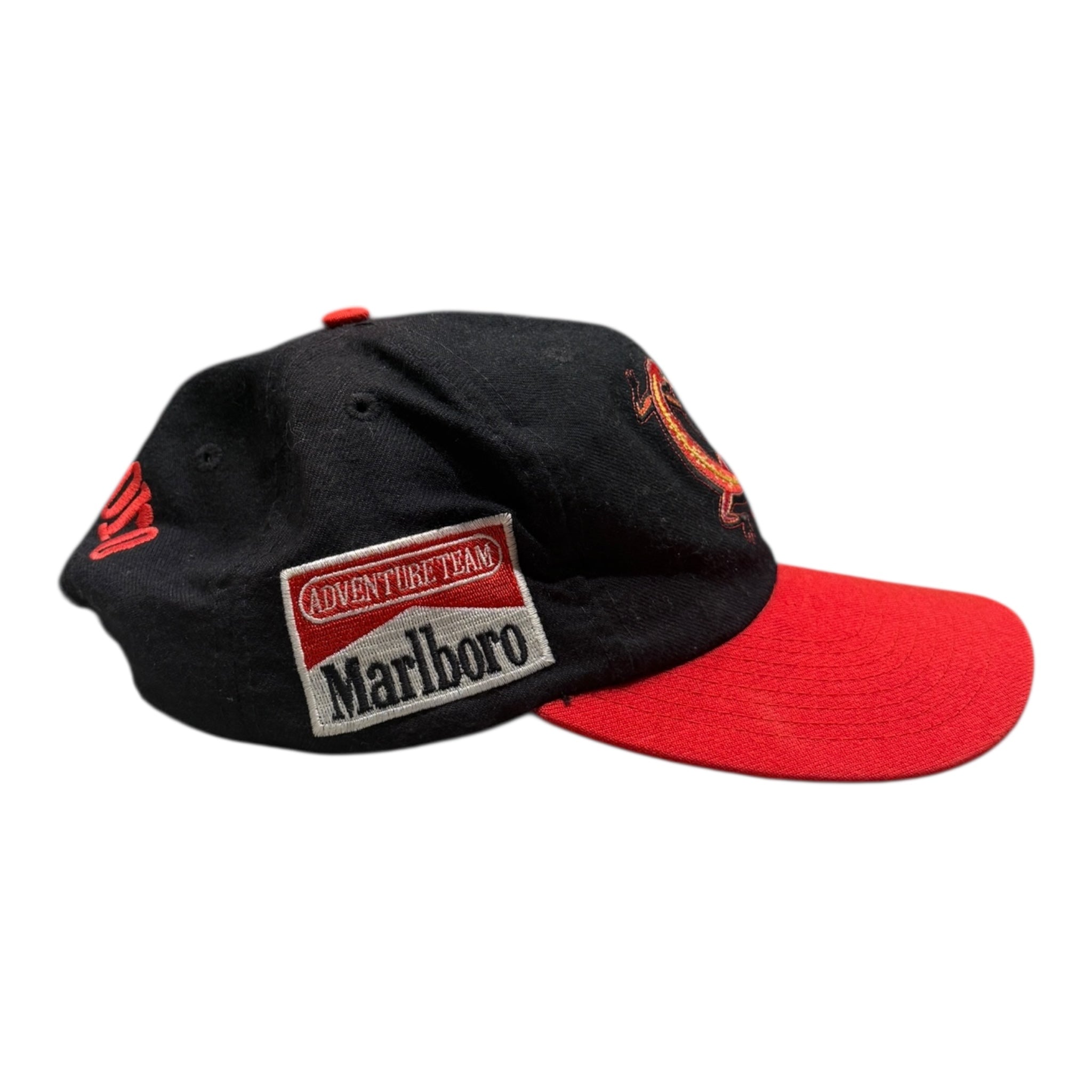 Vintage Lizard Rock Marlboro StrapBack Hat Black