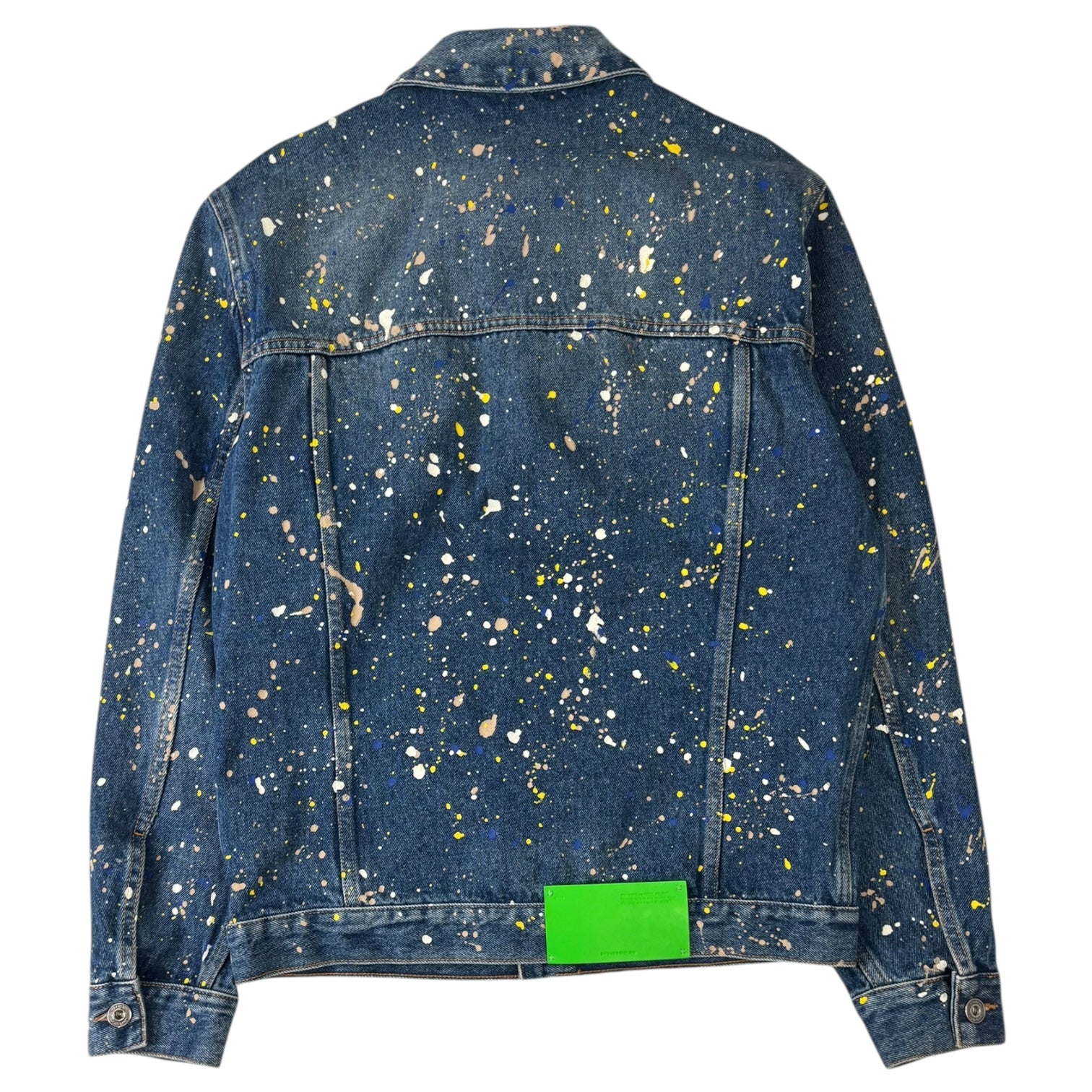 Off-White Paint Skate Denim Jacket Aubergine