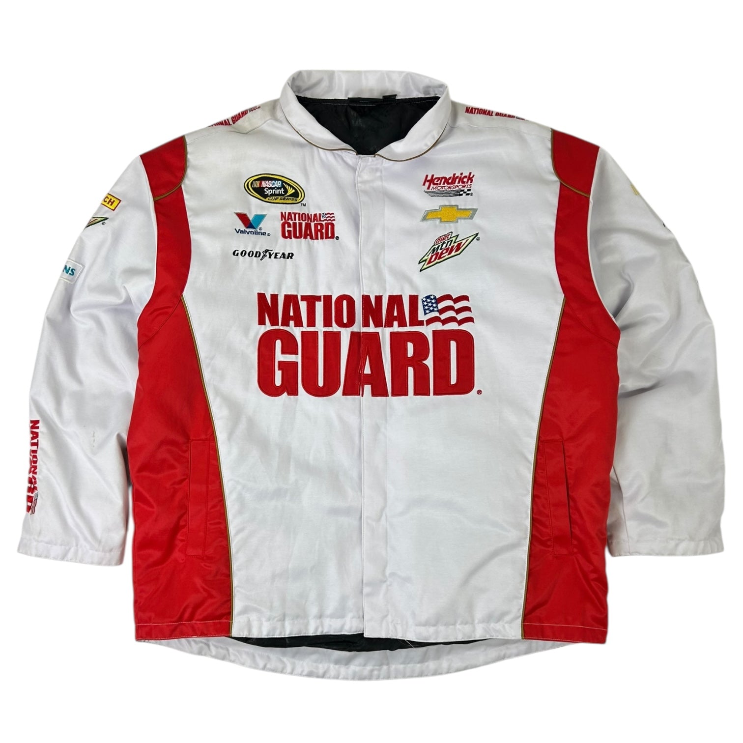 Vintage National Guard Racing Jacket White