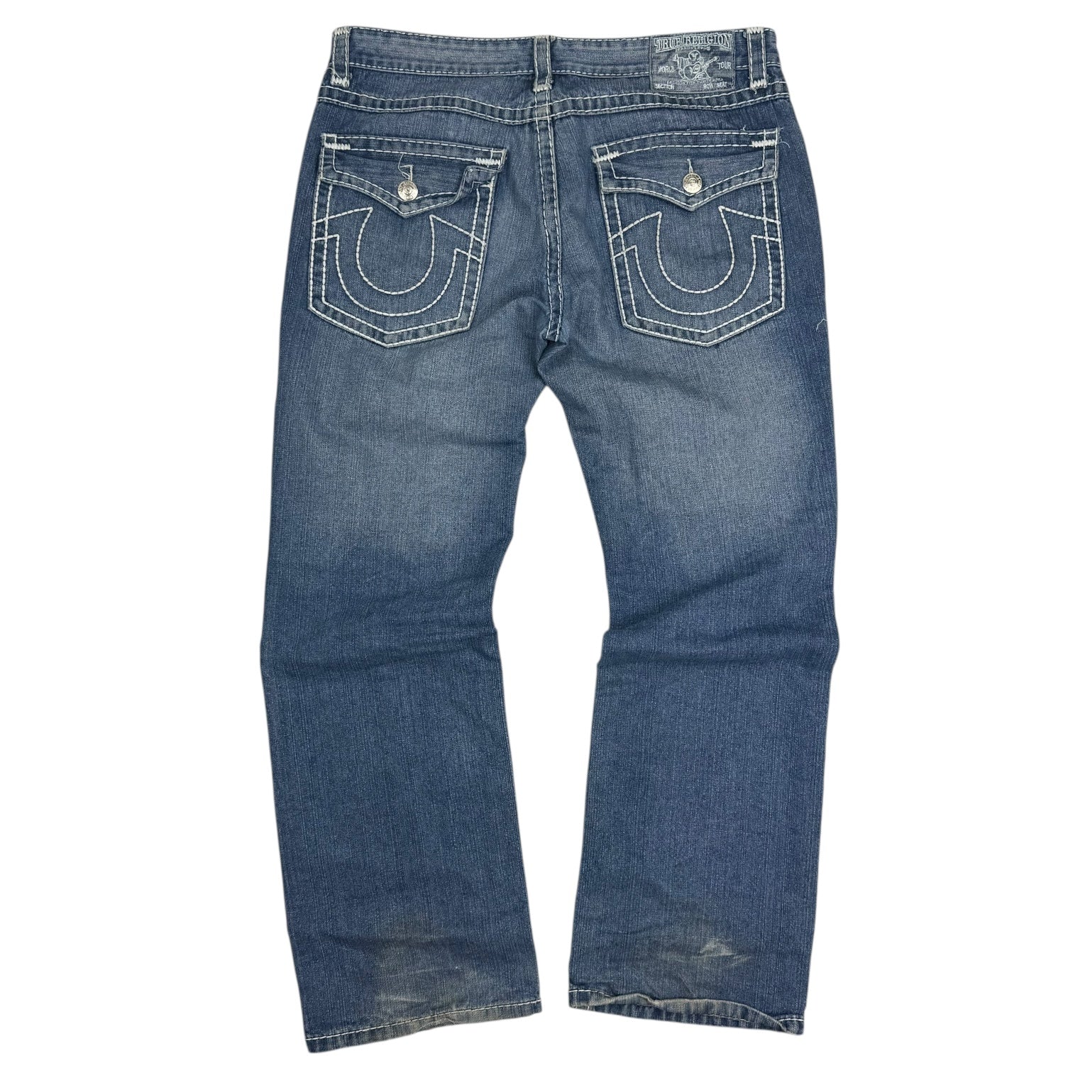 Vintage True Religion Straight Leg Denim Pants Dark Wash