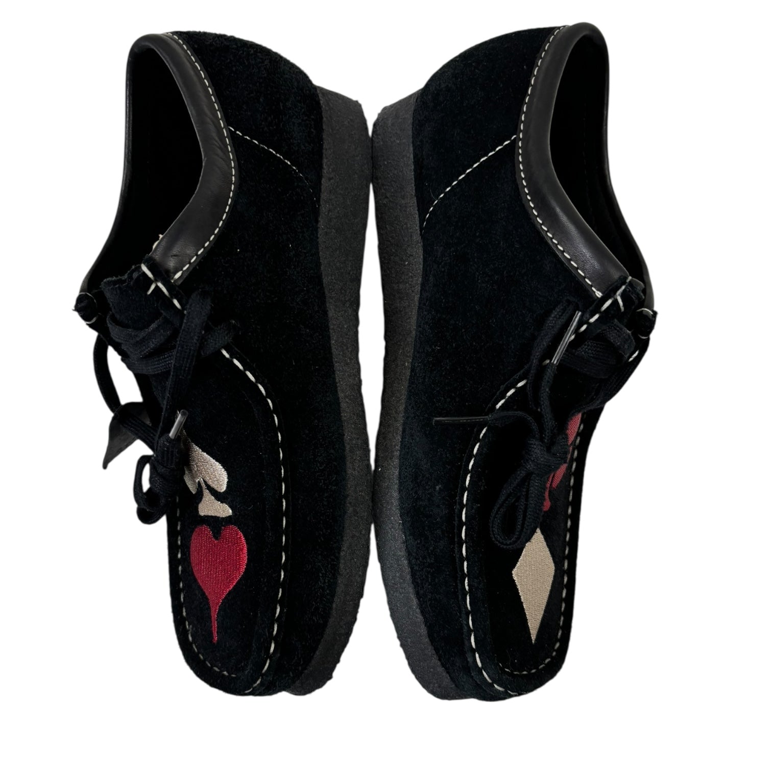 Stussy x Clark’s Original Embroidered Wallabees Black (Used)