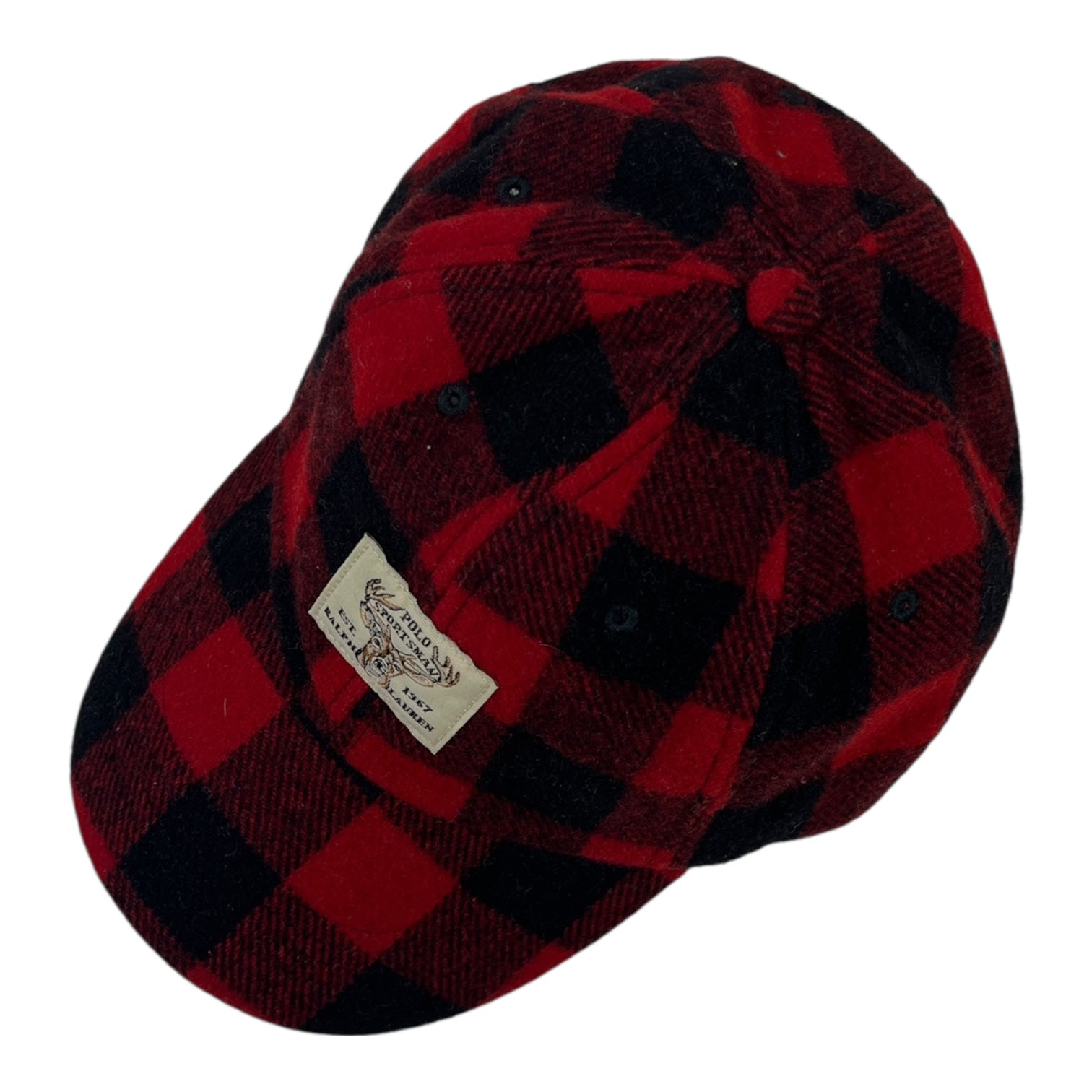 Ralph Lauren Polo Country Buffalo Check Wool Sportsman Cap Plaid