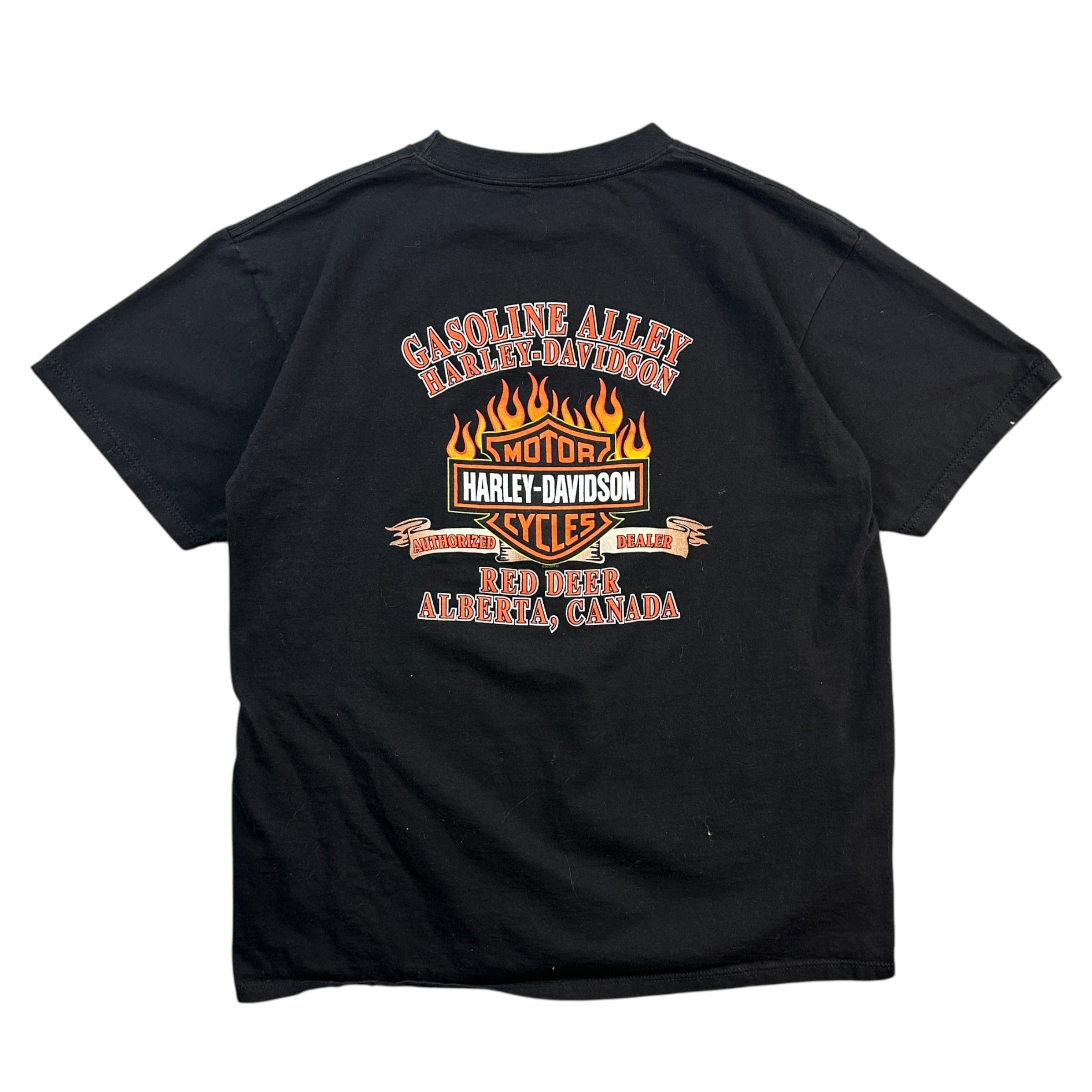 2001 Harley Davidson Gasoline Alley Red Deer Tee