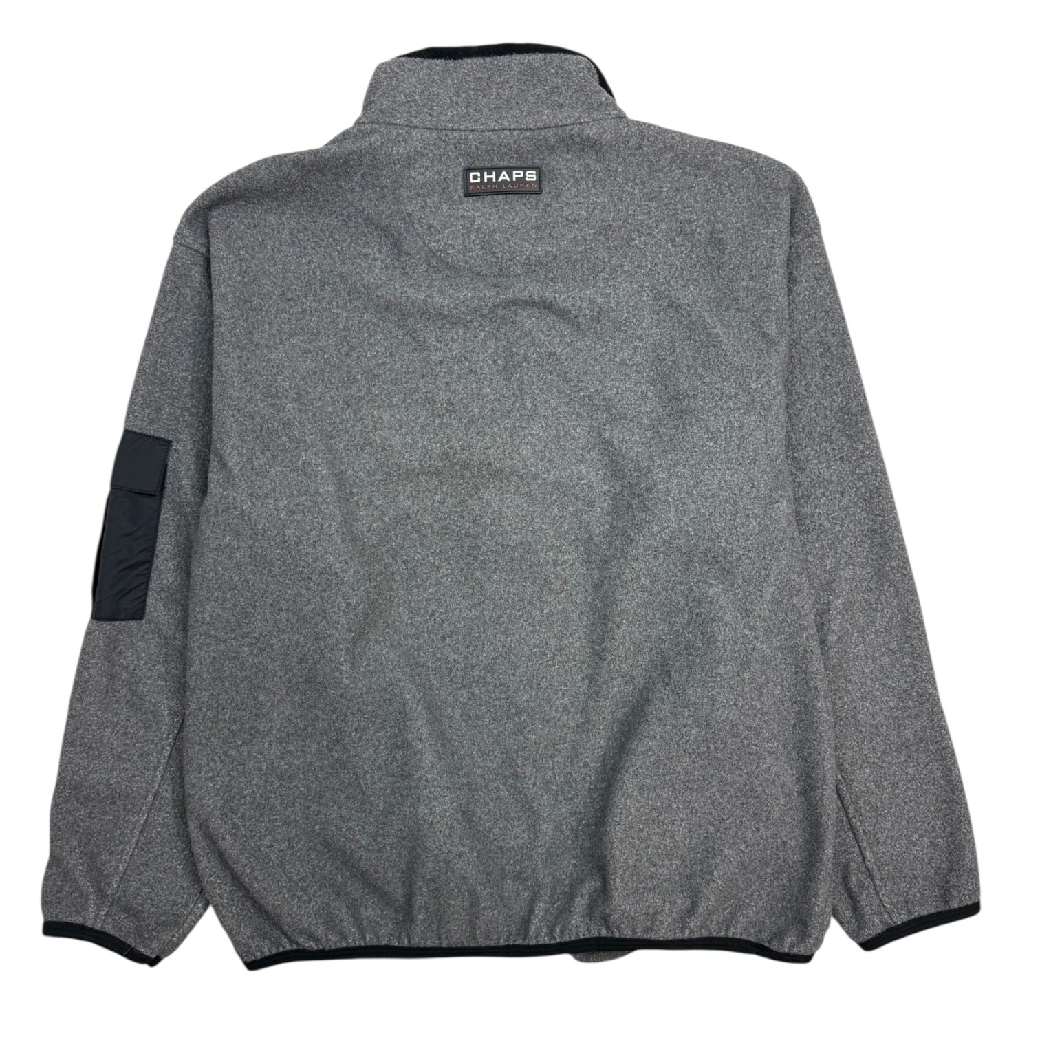Vintage Chaps Ralph Lauren Quarter Zip Fleece Jacket Grey