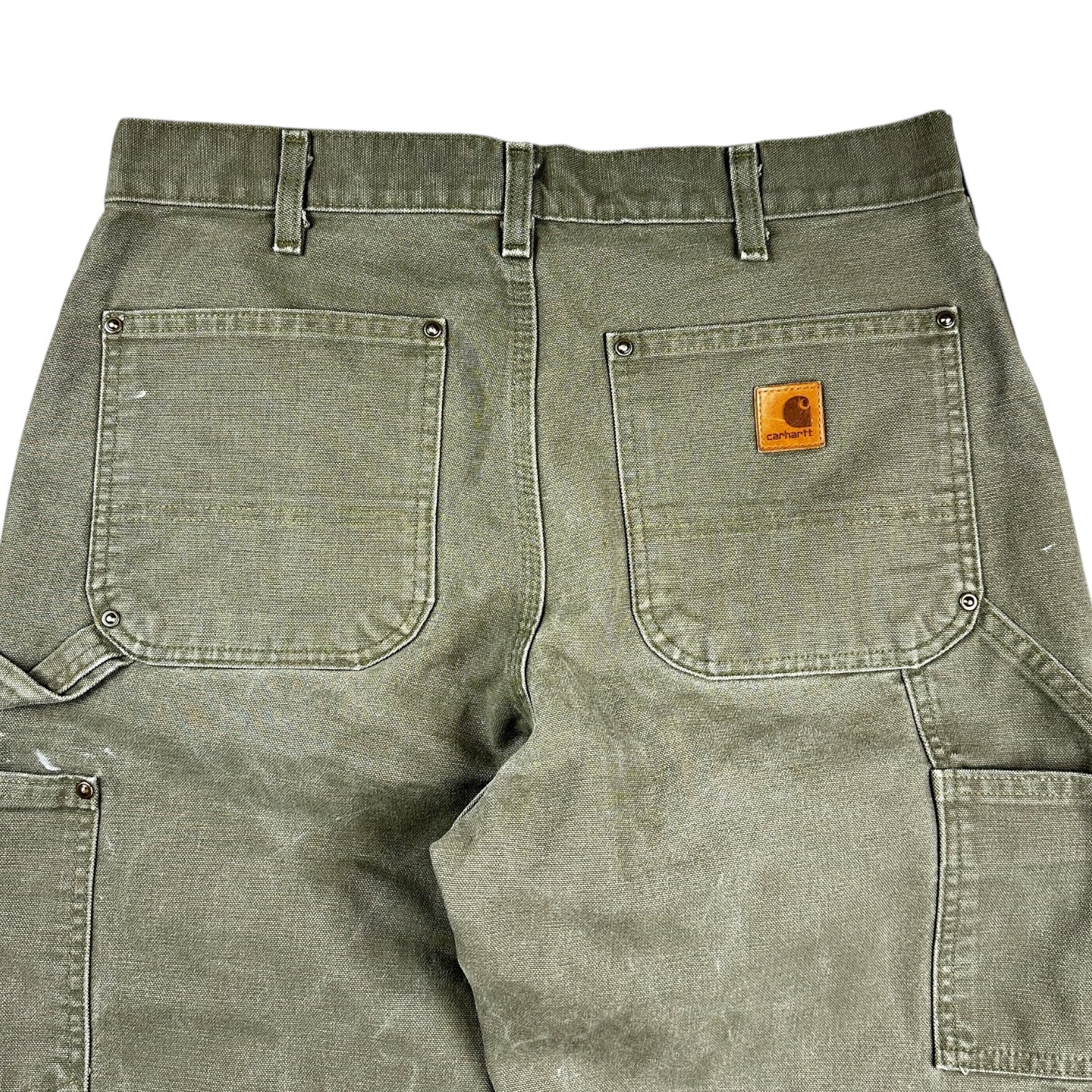 Vintage Carhartt Double Knee Cargos Olive Green