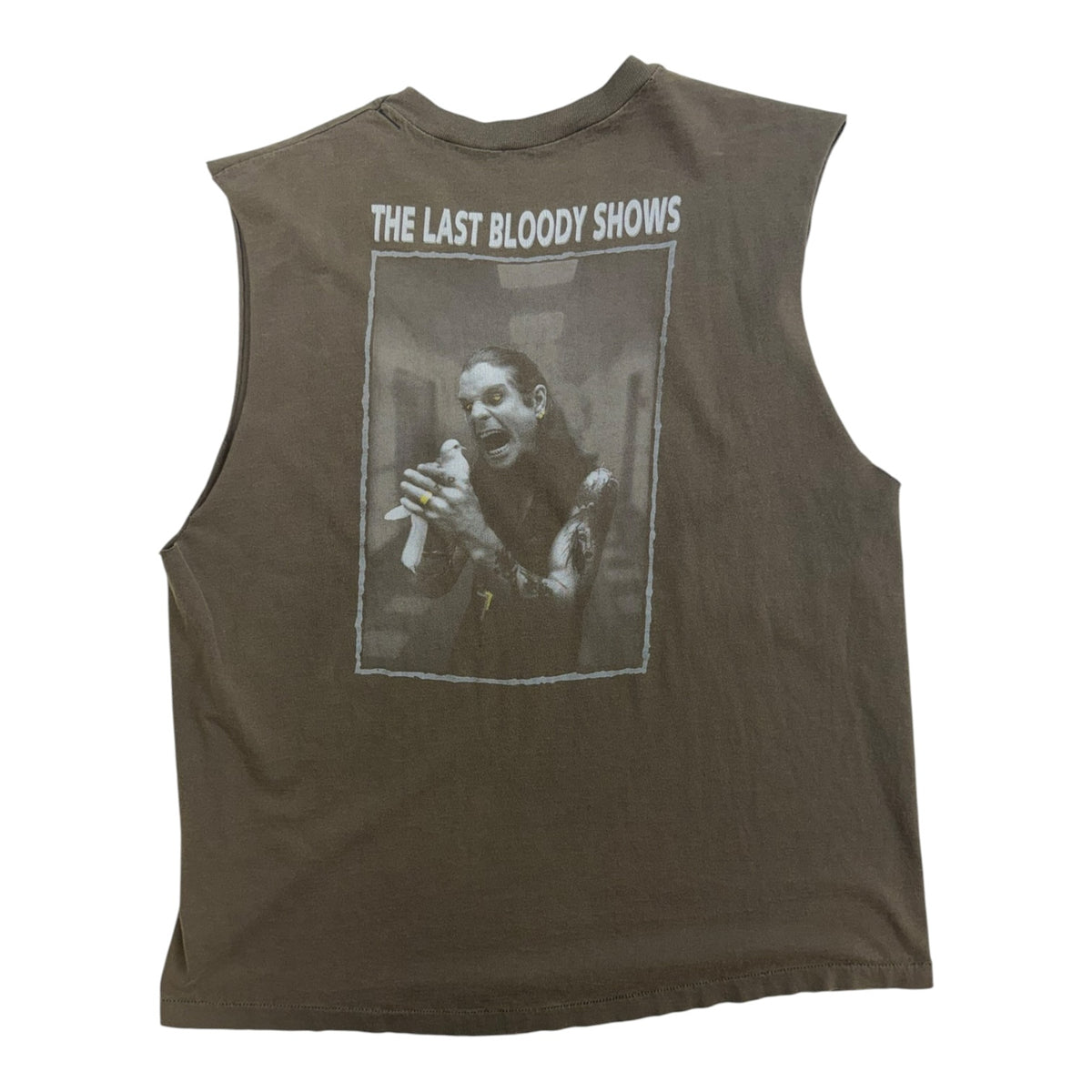 Vintage Ozzy Osbourne 'Bloody Show' Chopped Tank Top Black