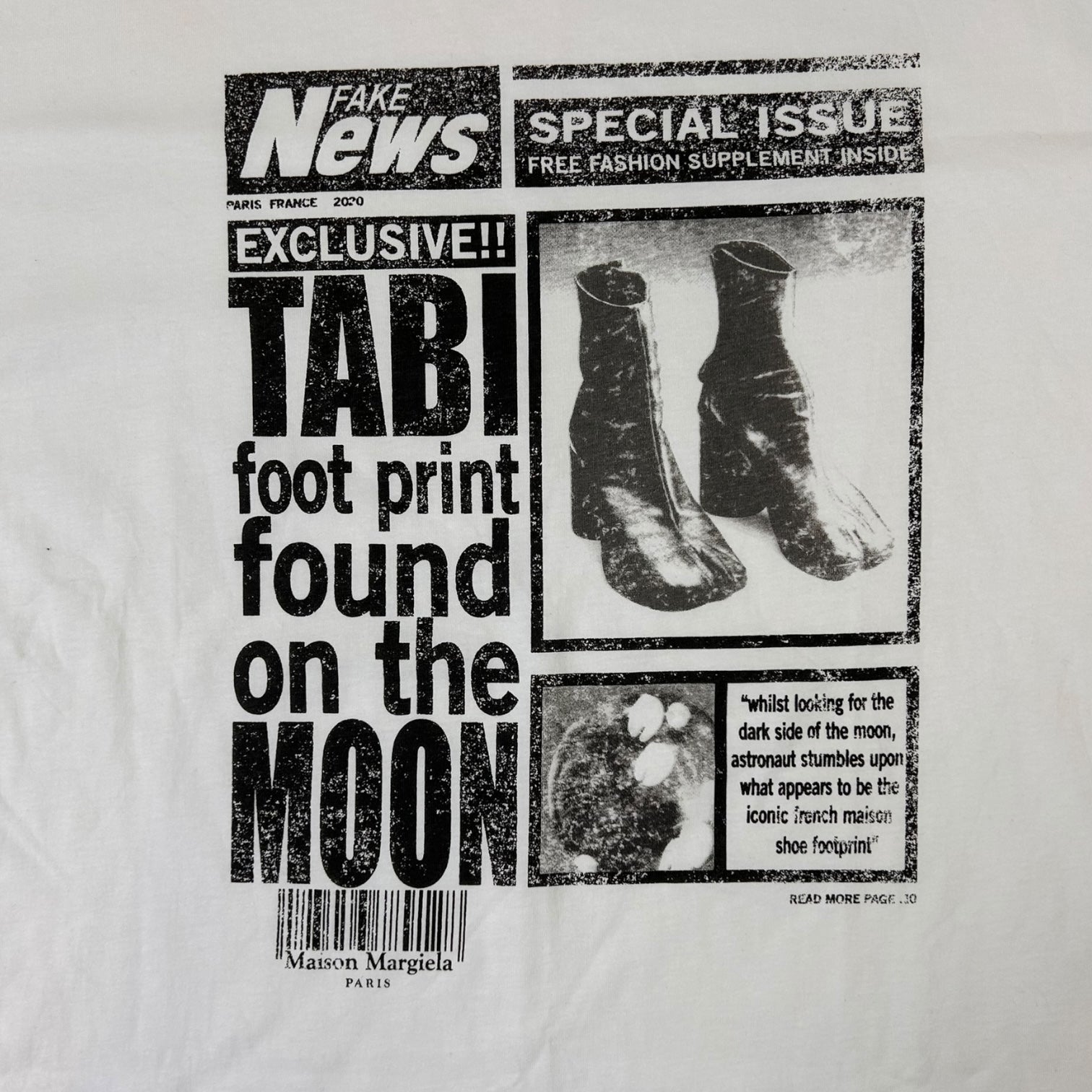 Maison Margiela Tabi Printed T-Shirt White