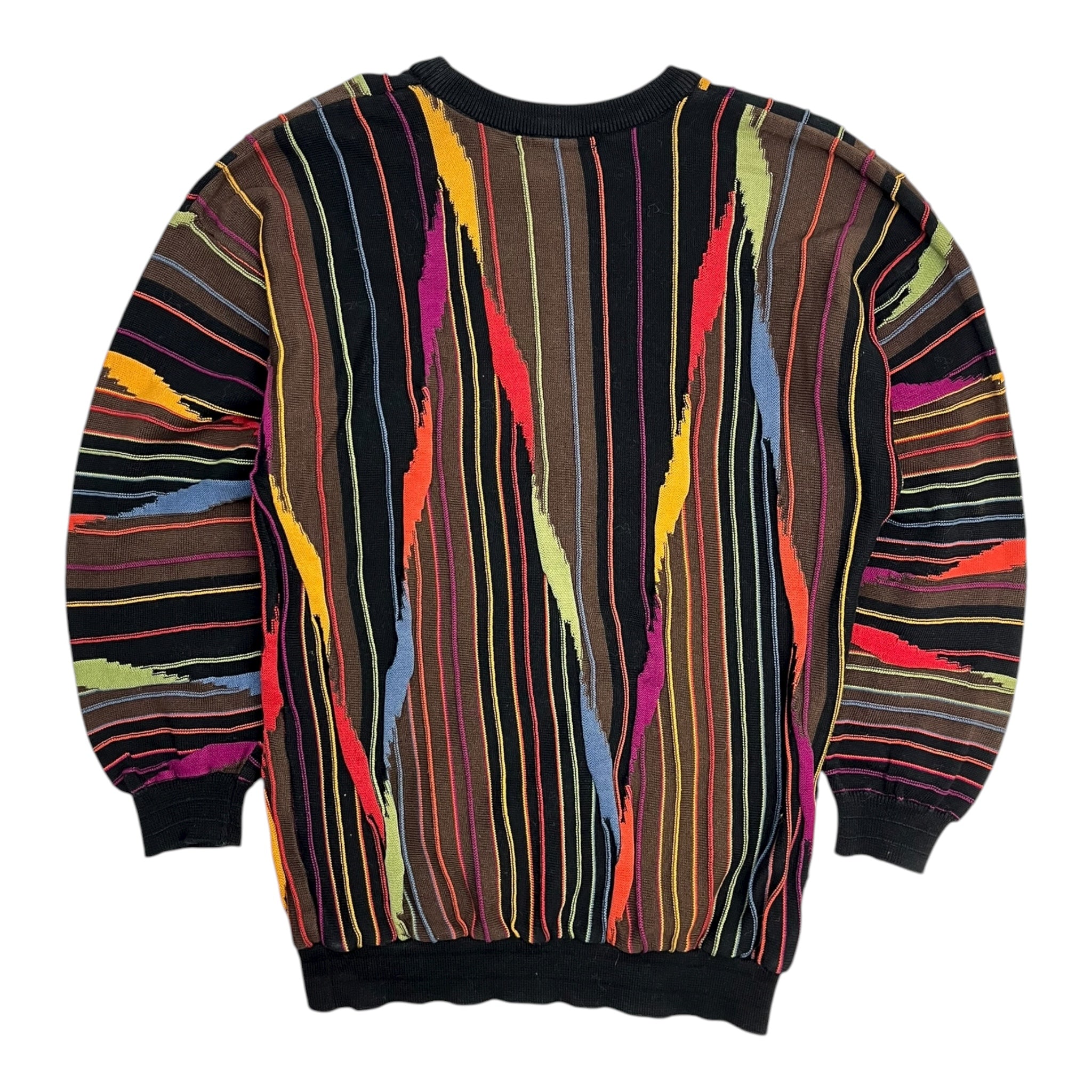 Vintage Tundra Multi-Colored Vertical Textured Knit