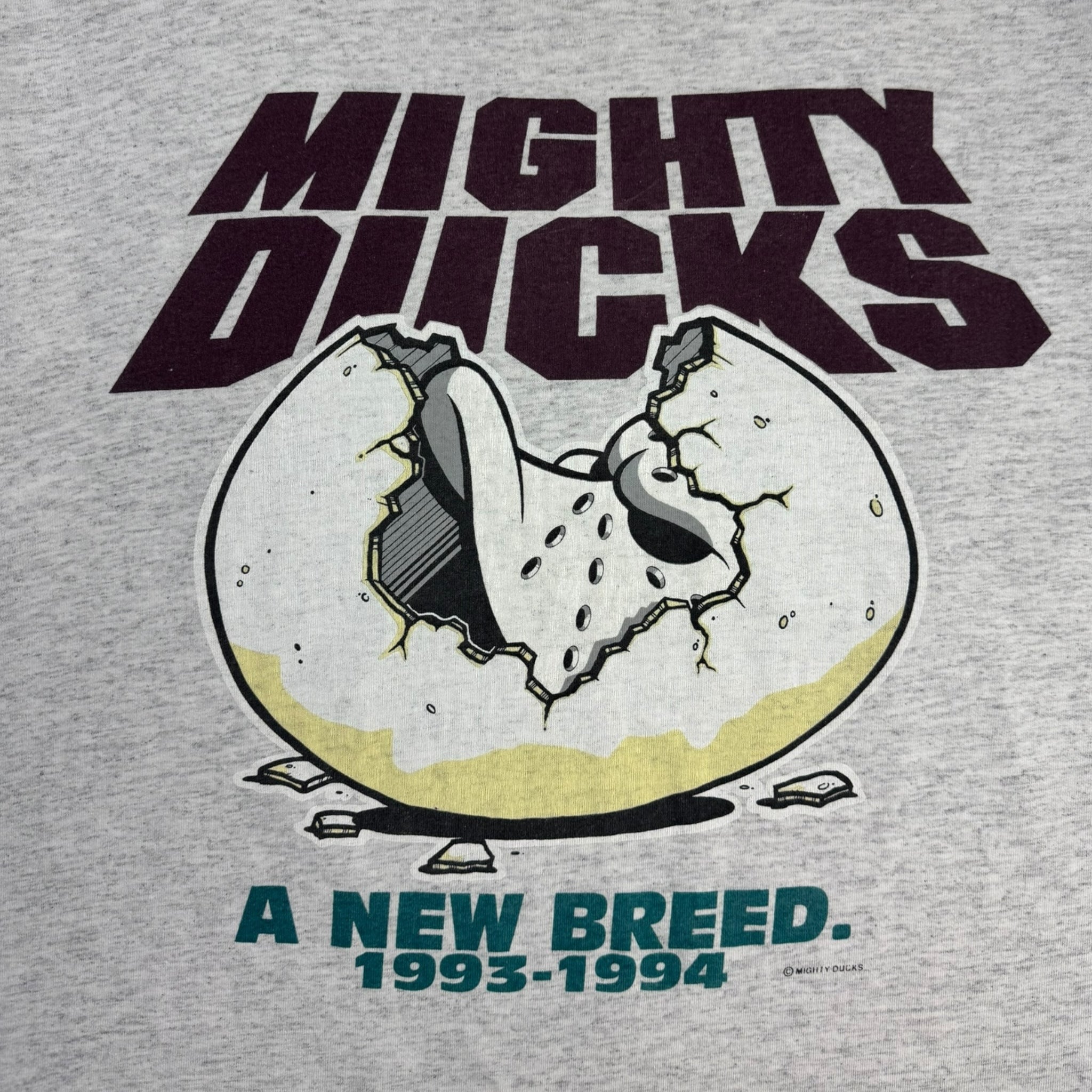1993 The Might Ducks “A New Breed” NHL Team Promo T-Shirt