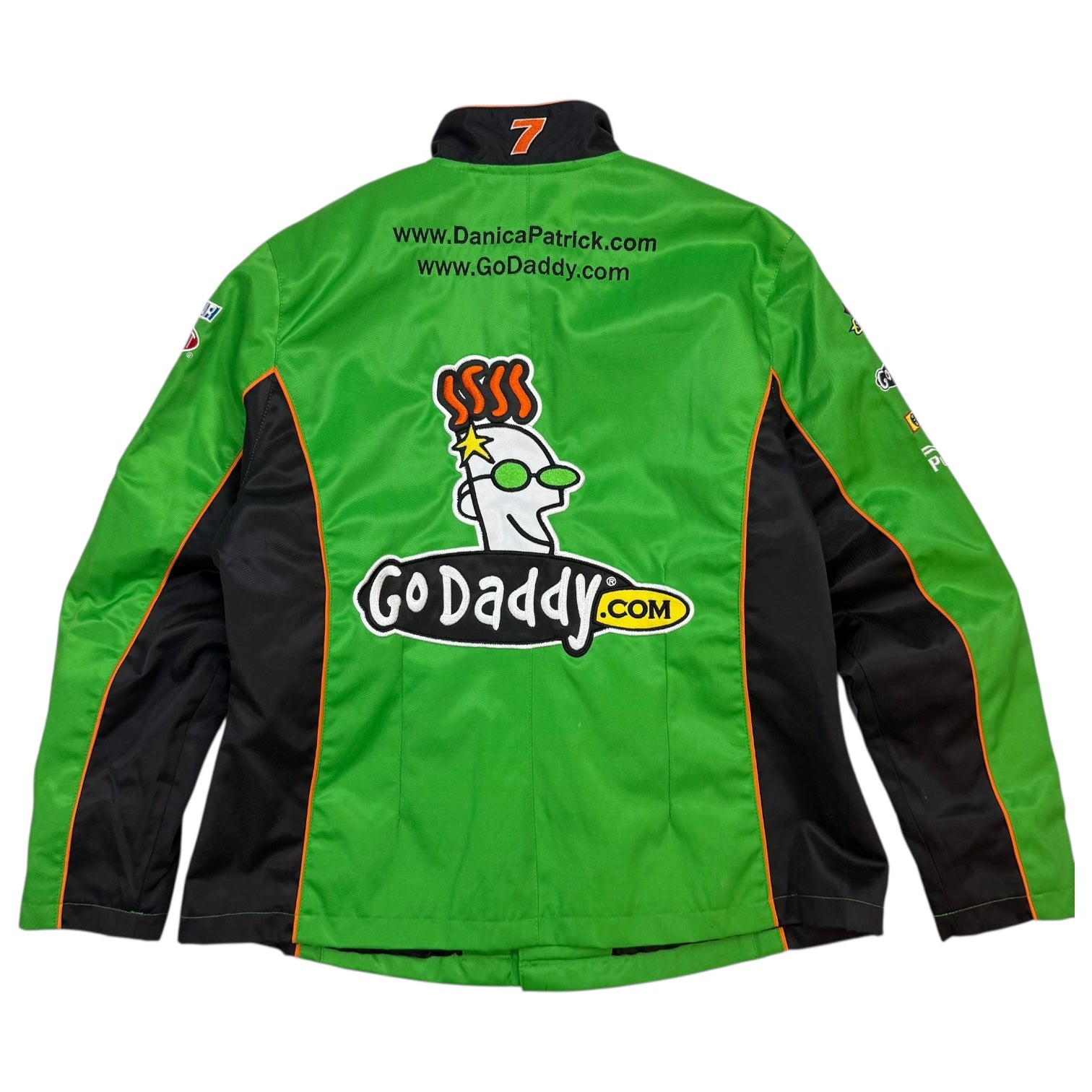 Vintage Womens NASCAR Danica Patrick Race Jacket Green/Black
