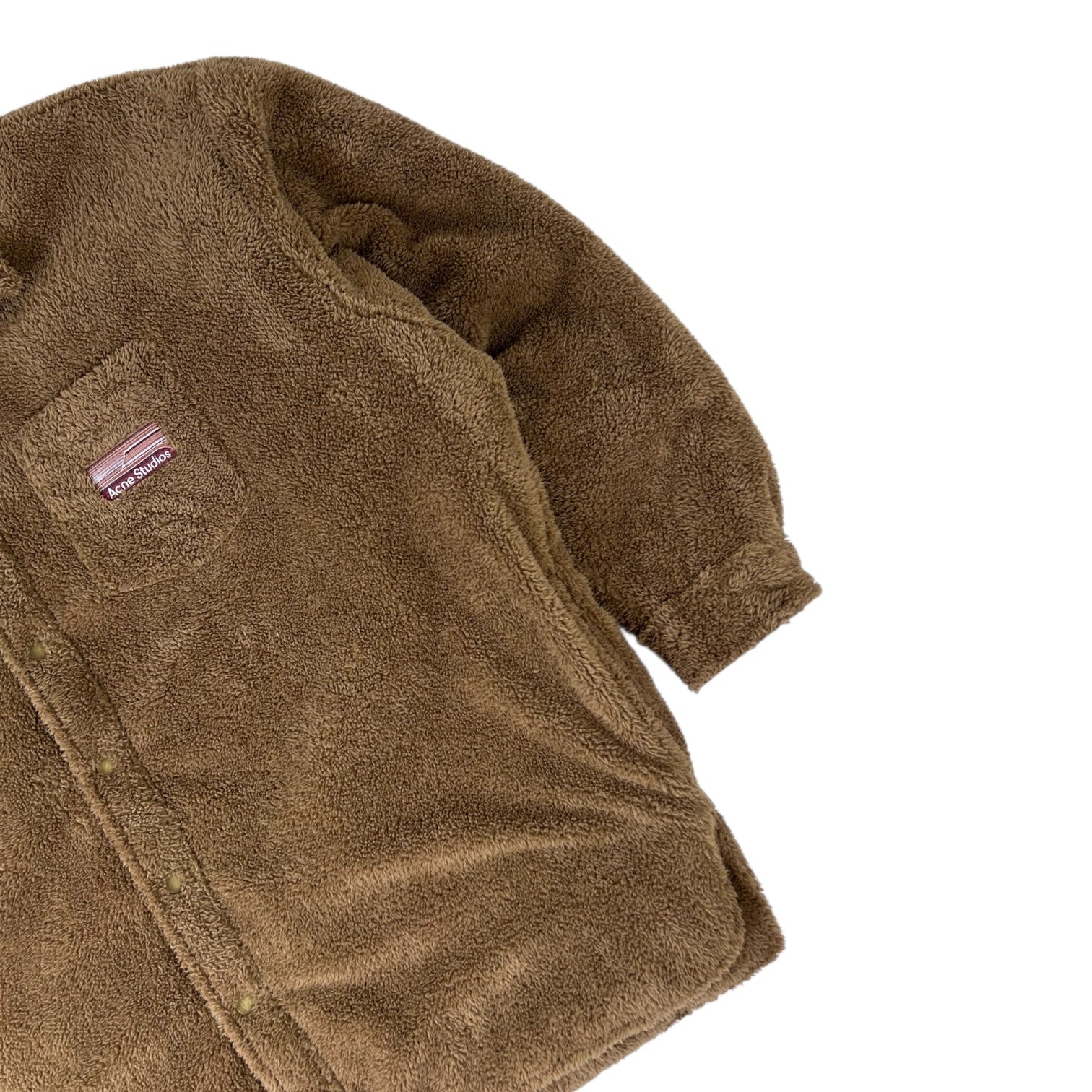 Acne Studios Soft Teddy Overshirt Hazel Beige