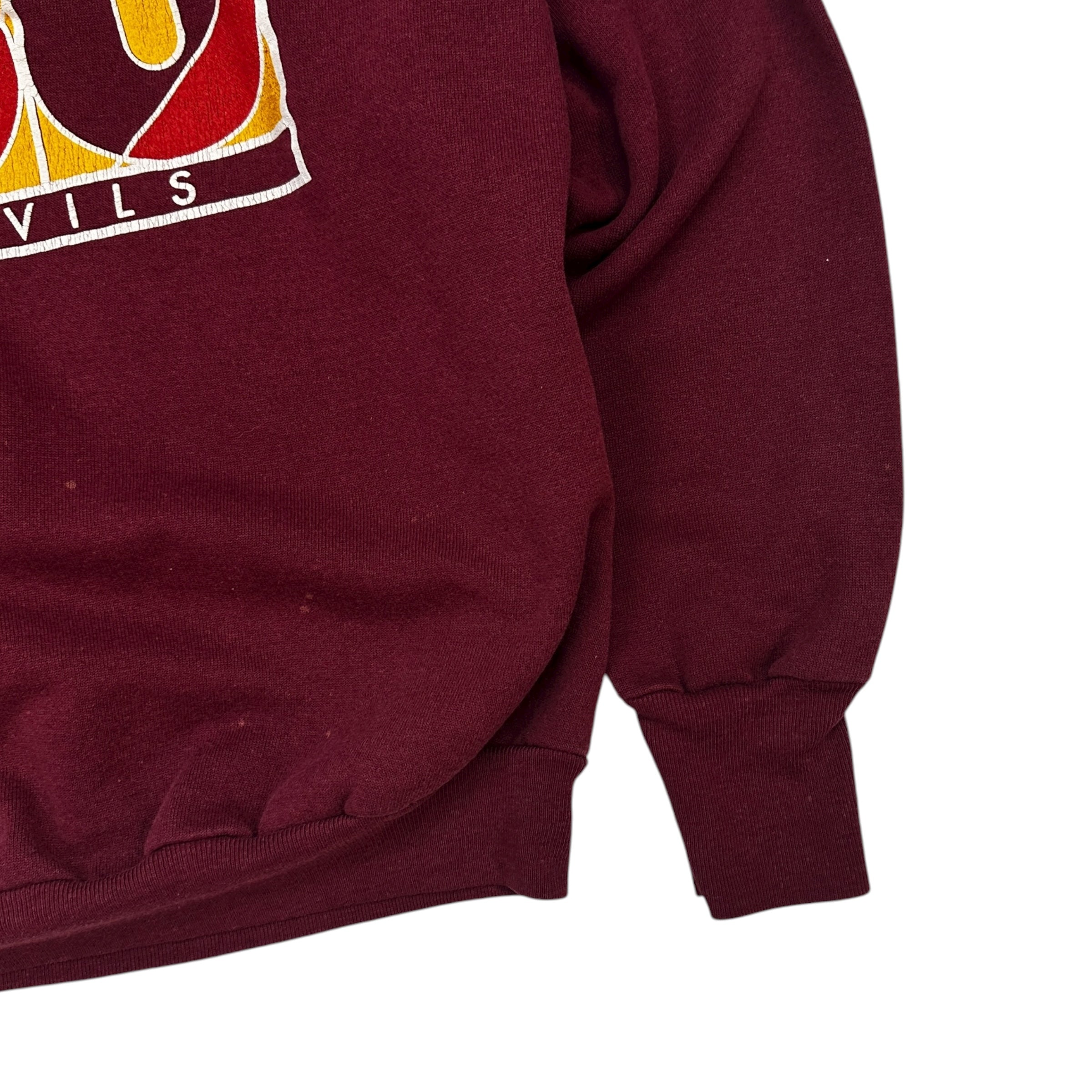 Vintage Arizona State University Sun Devils Crewneck Burgundy
