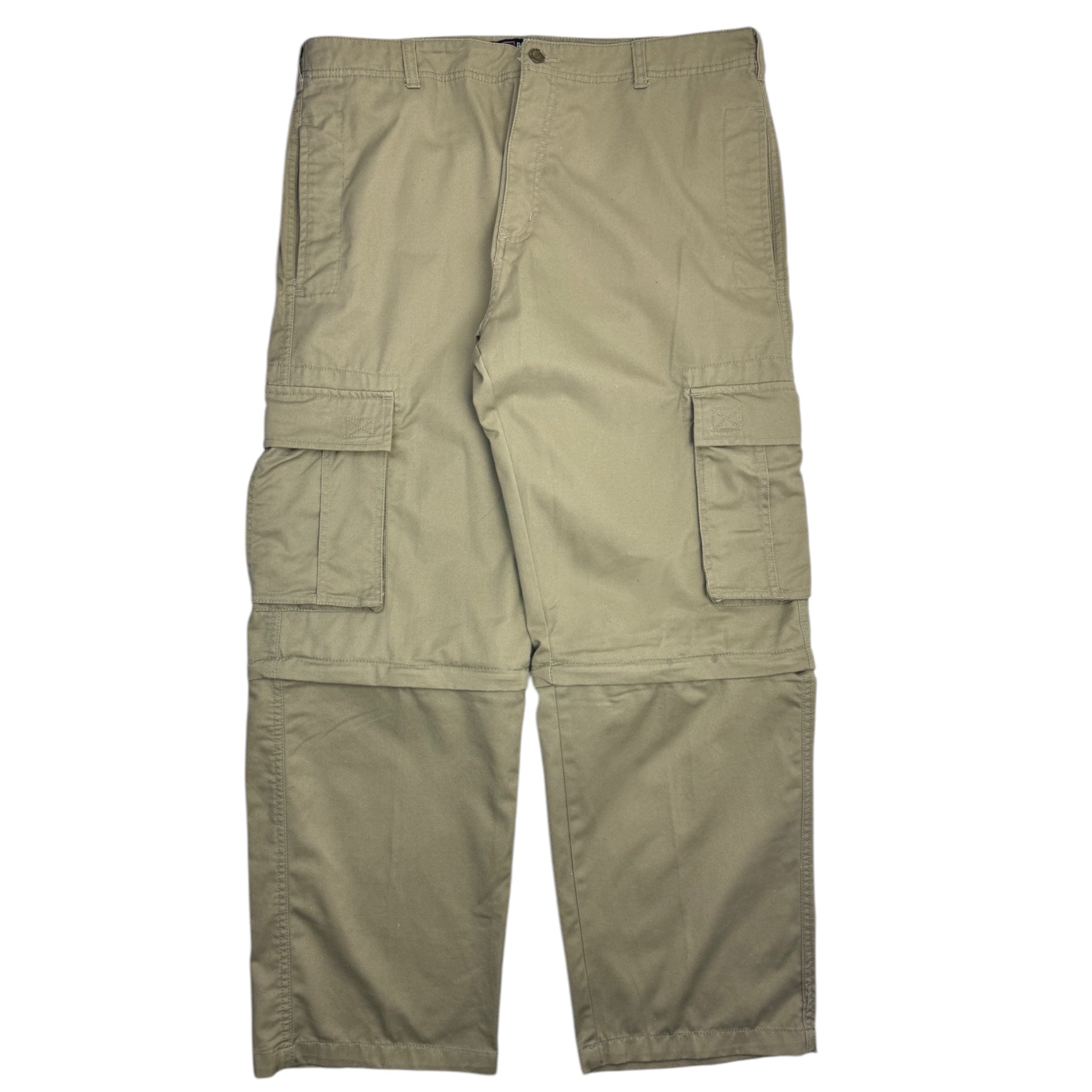 Vintage Bugle Boy Hybrid Cargo Pants Formal Taupe