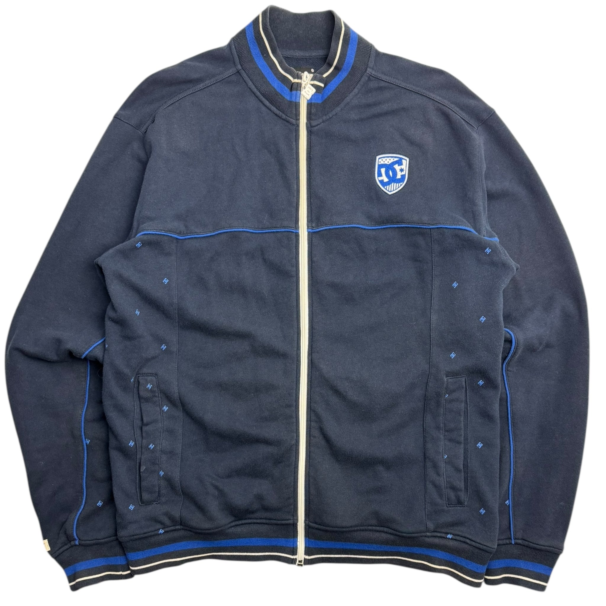 Y2K DC Shoes Co Zip Up Sweater