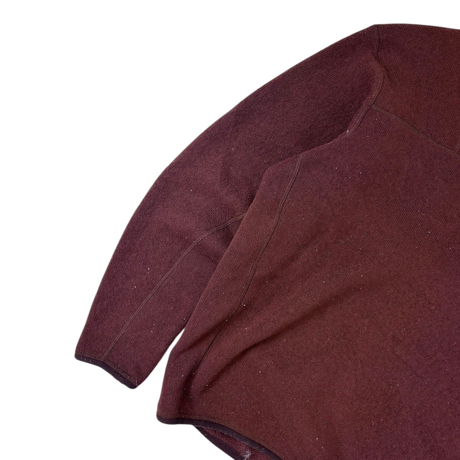 Arc'teryx 1/4 Zip Polartec Fleece Pullover Jacket Burgundy