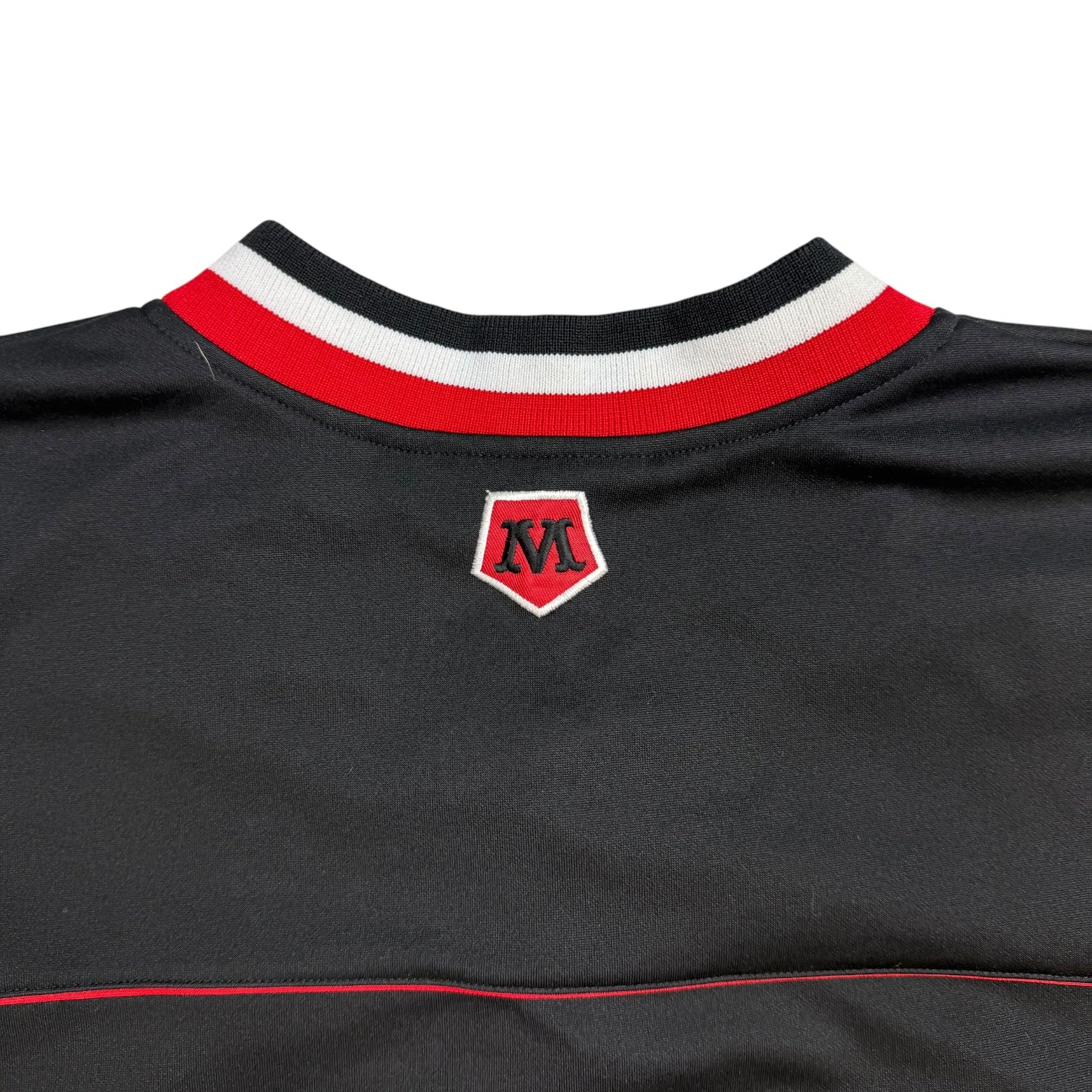Vintage Y2K Mecca Sports High Five Baseball Jersey Black/Red