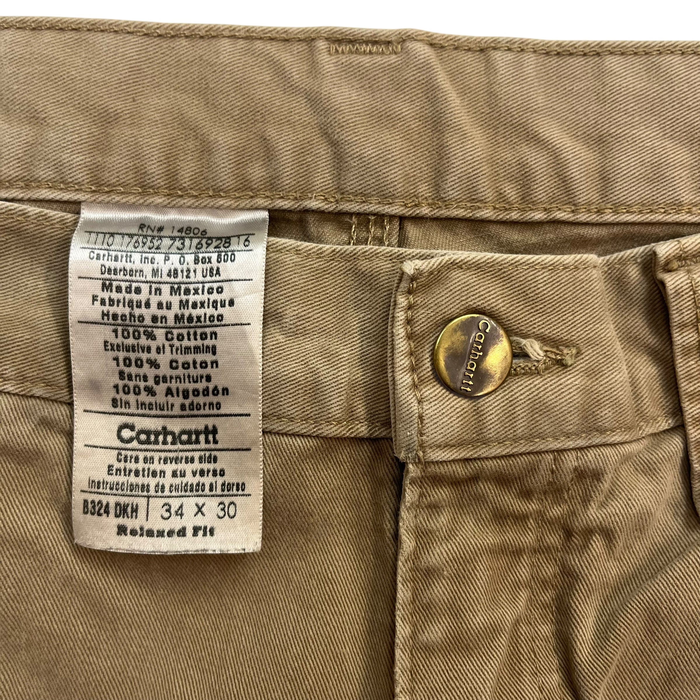 Vintage Carhartt Dungaree Pants Beige