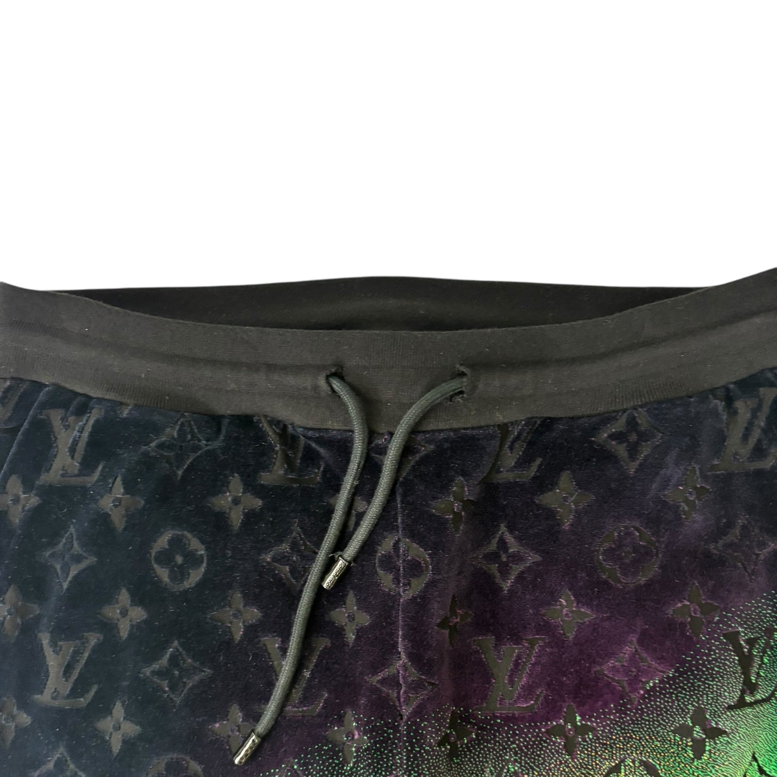 Louis Vuitton SS24 Gradient Velvet Track Pant Purple/Green