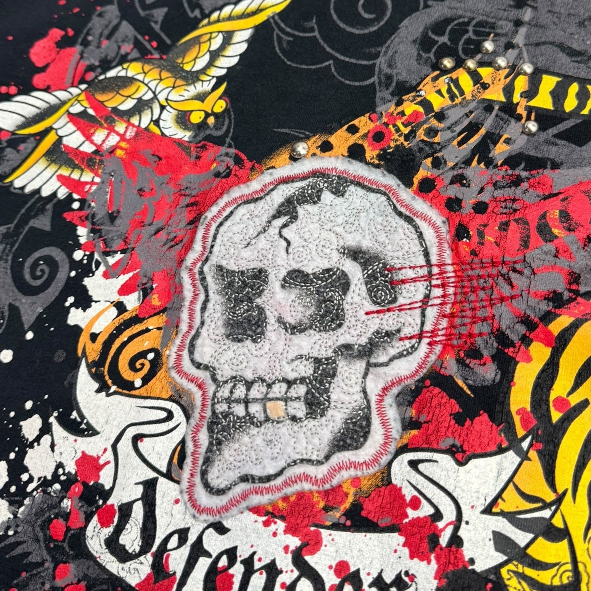 Y2K Pepe Jeans “Defender of Faith” Embellished Longsleeve T-Shirt