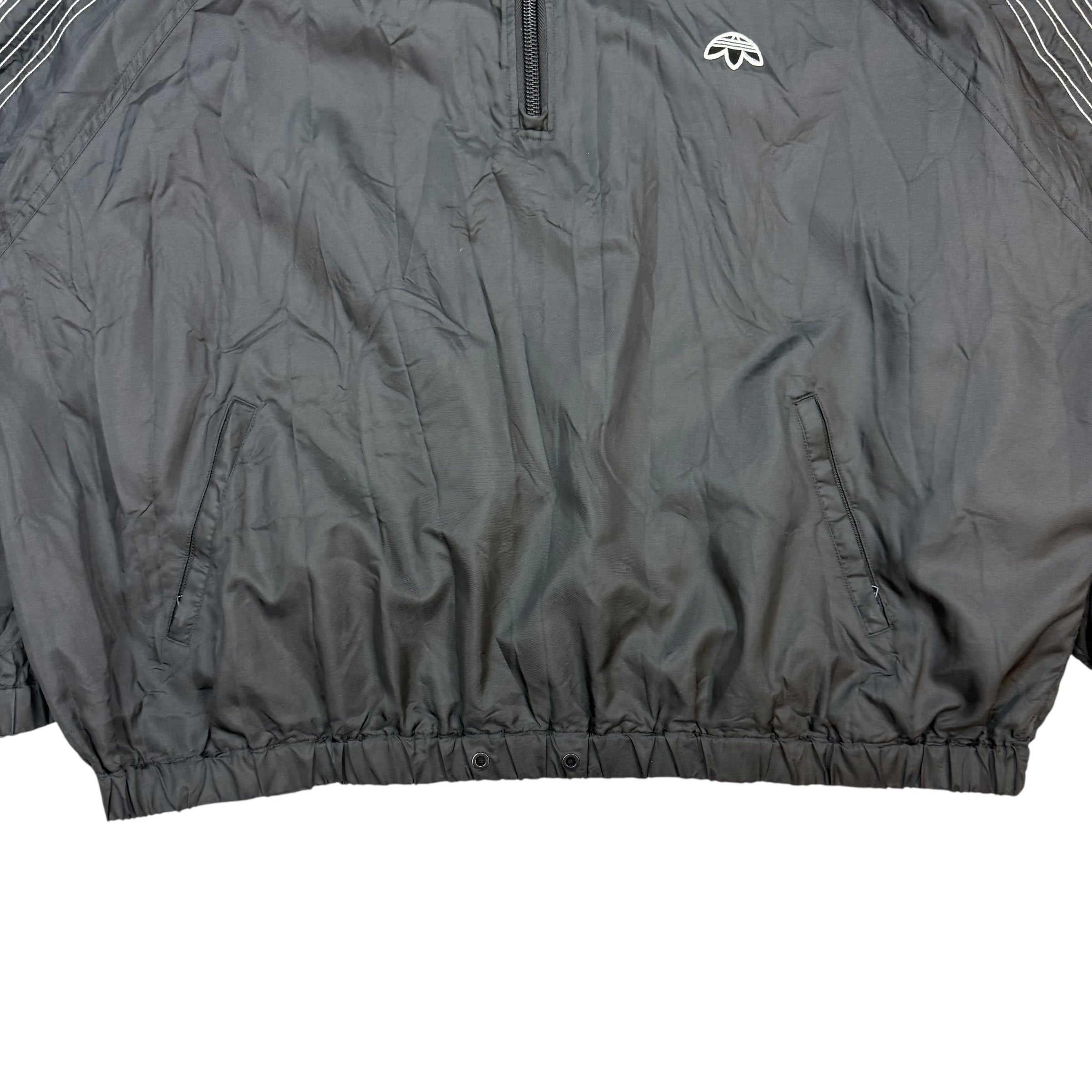 Adidas Originals By Alexander Wang Quarter Zip Windbreaker Black