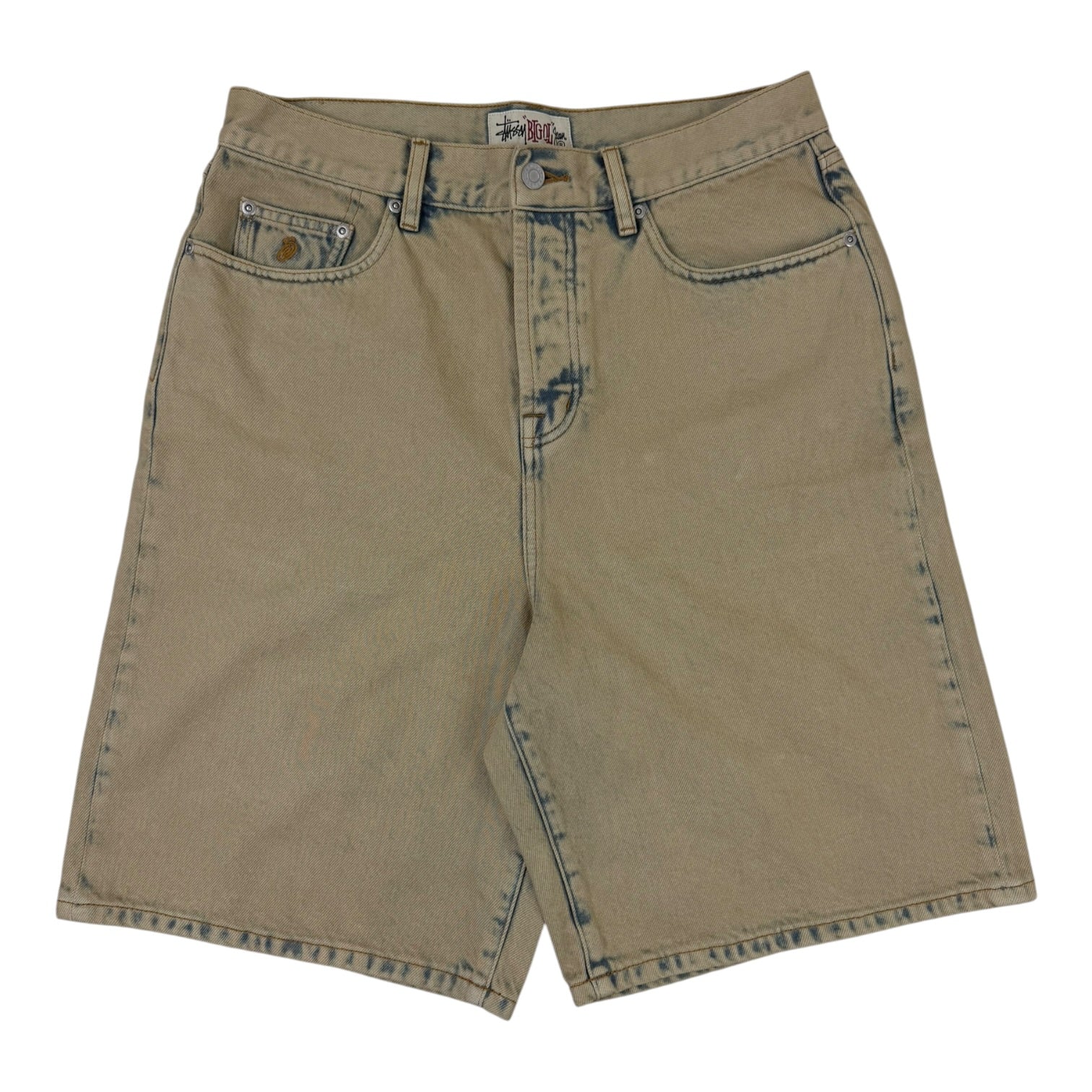 Stussy Big Ol Shorts Resin Washed Khaki