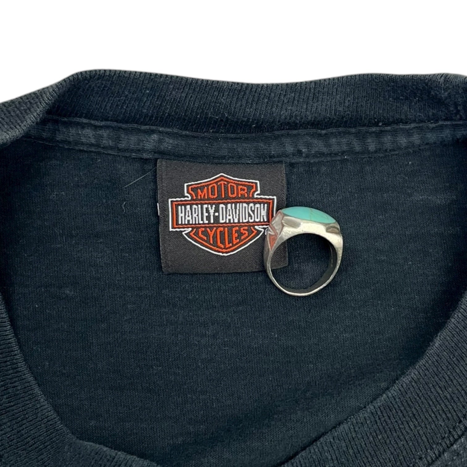 Harley Davidson Lloydminster Alberta T-Shirt Faded Black