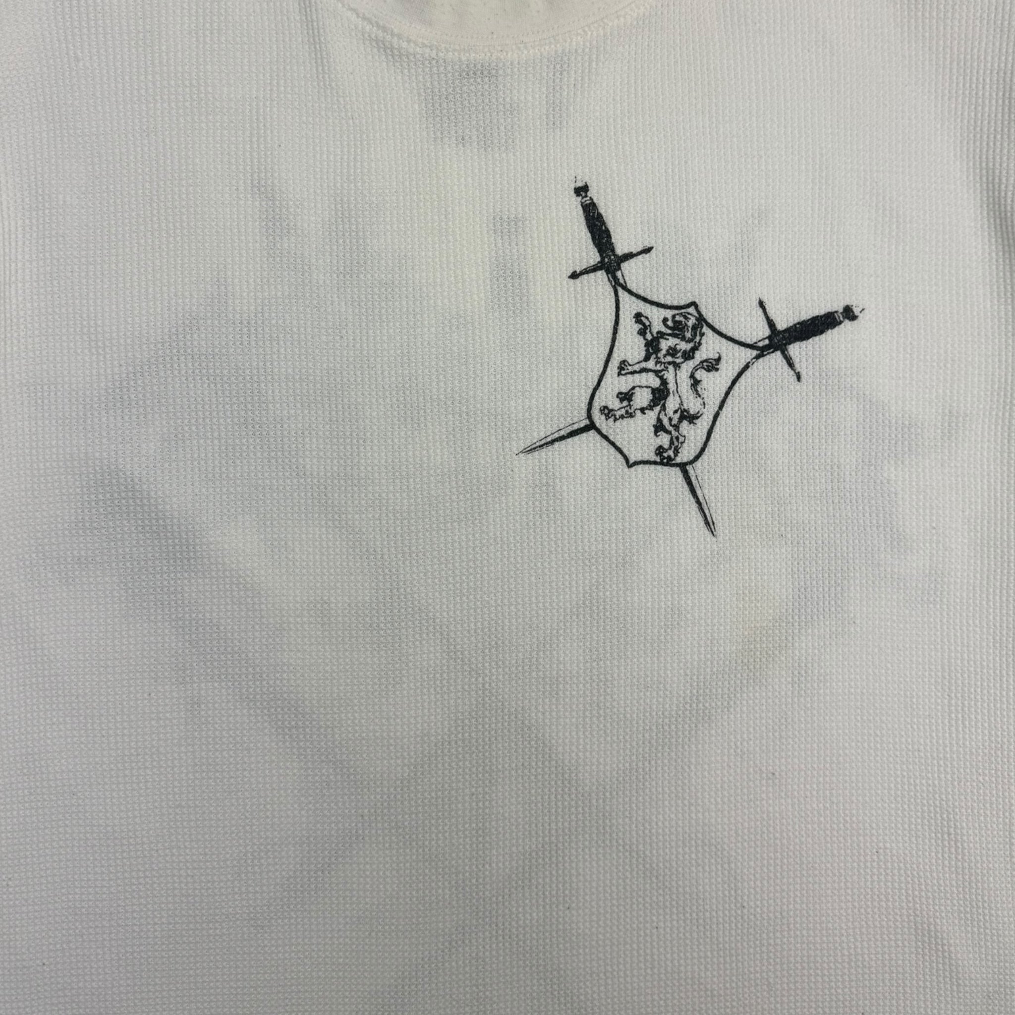Vintage Y2K Royalty Swords/Tribal Thermal T-Shirt