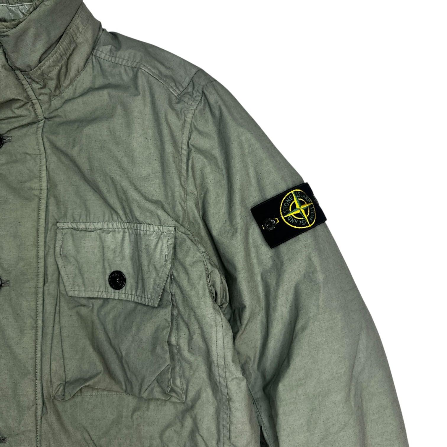 Stone Island Naslan Light Watro Field Jacket Sage Green