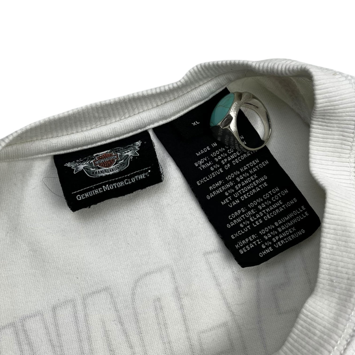 Vintage Harley Davidson Flame Sleeve Long Sleeve T-Shirt