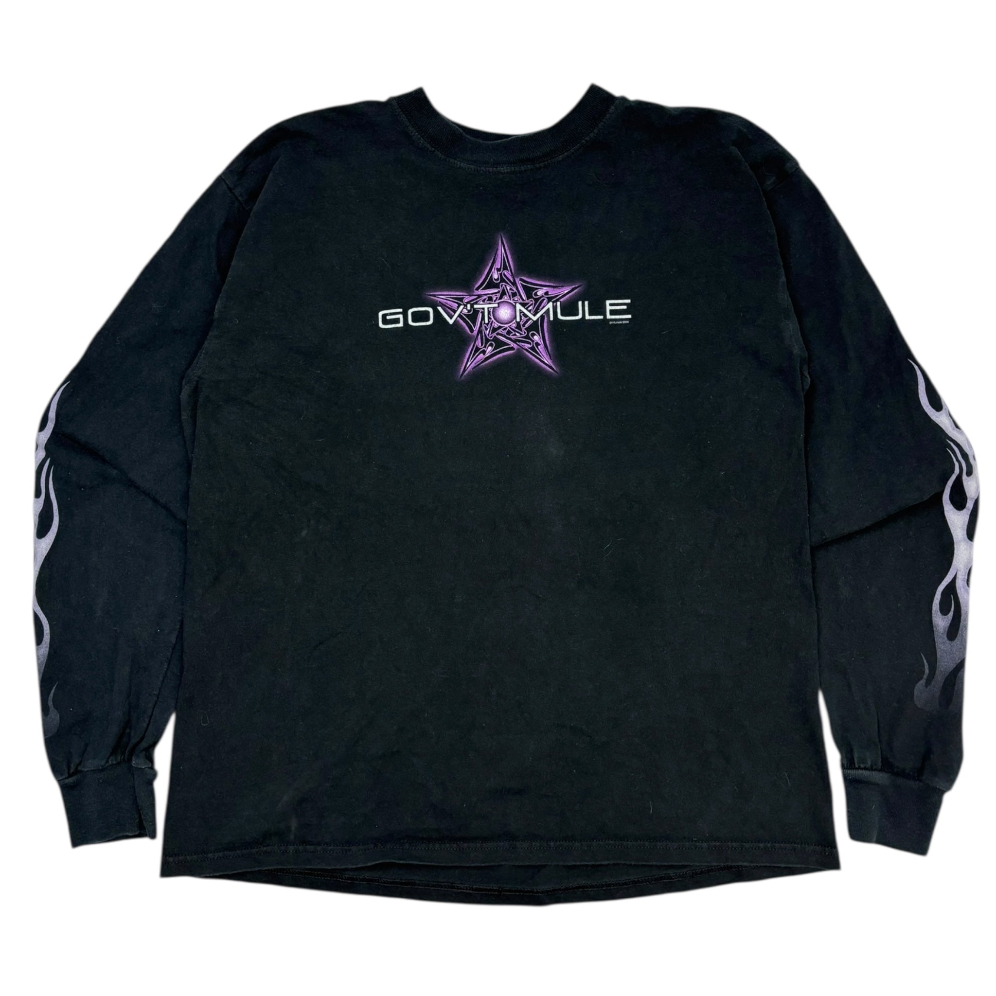 Vintage Y2K Gov't Mule Tribal Sleeve Flamer L/S T-Shirt