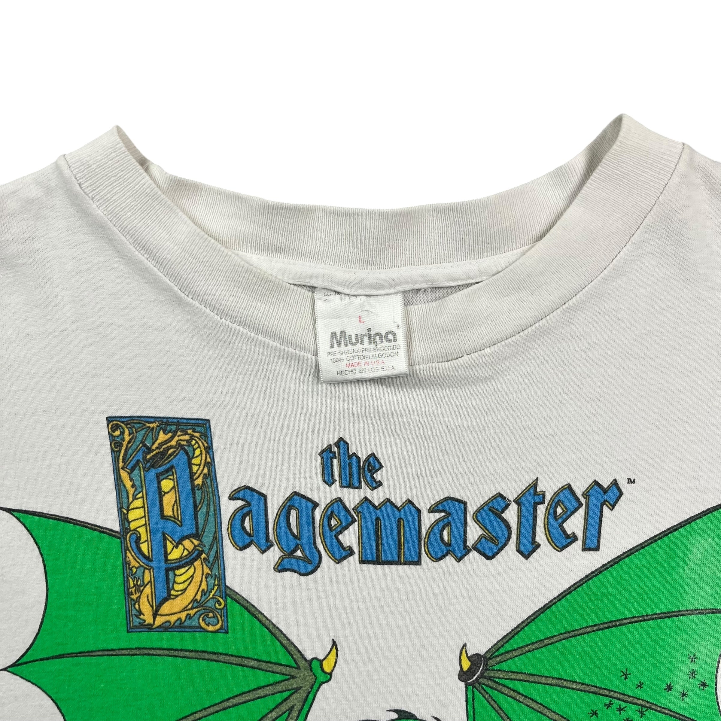 1994 The Pagemaster Tee White