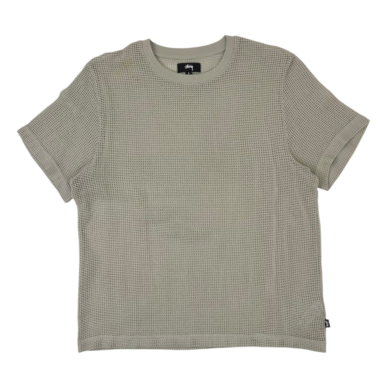 Stussy Cotton Mesh T-Shirt Cream