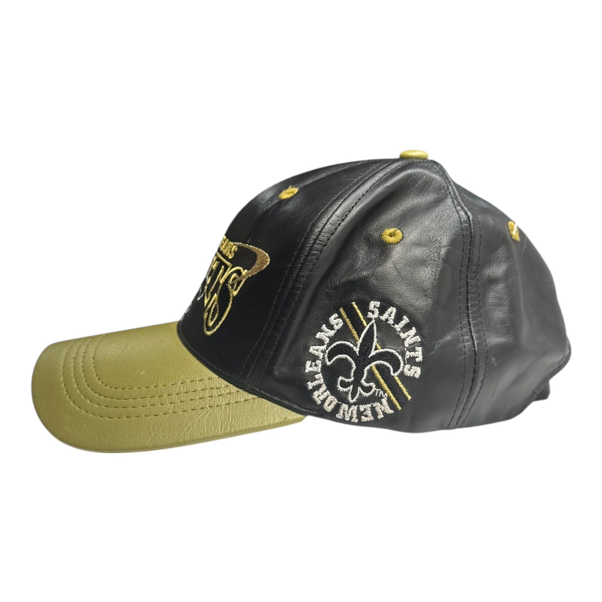 Vintage Leather New Orleans Saints NFL Hat