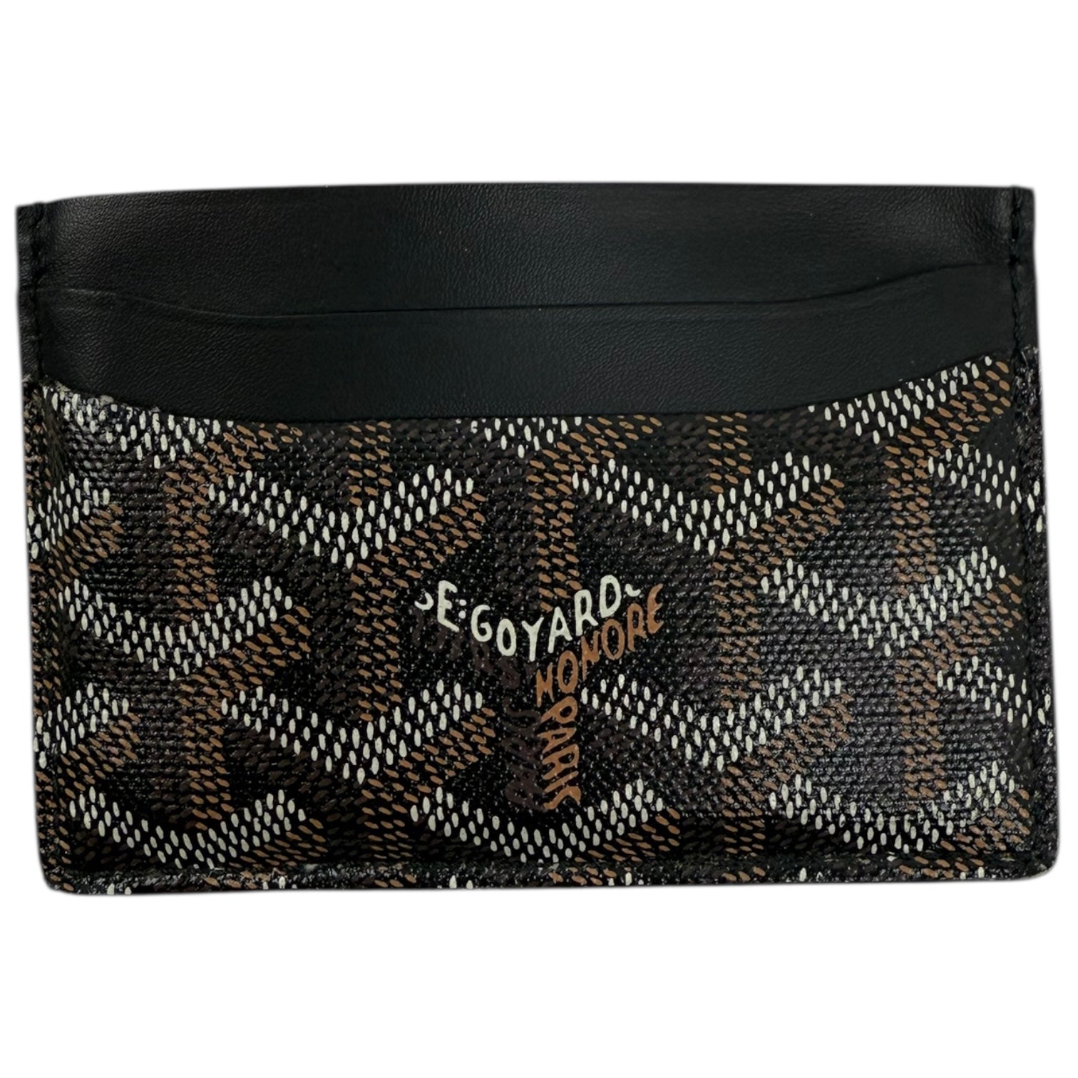 Goyard Saint Sulpice Card Holder Black/Brown