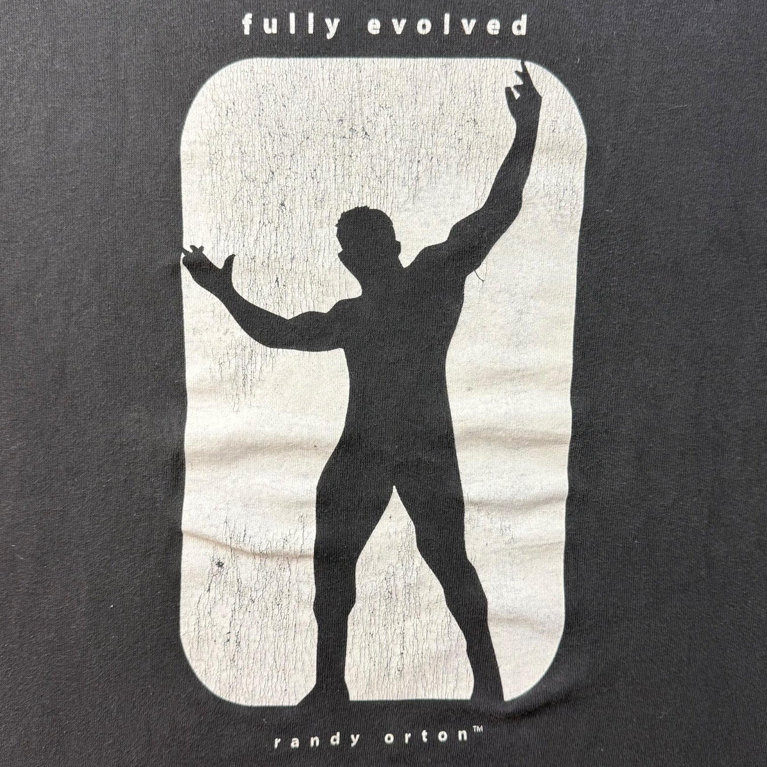 Vintage Randy Orton ‘Only The Strong Survive’ Faded Black
