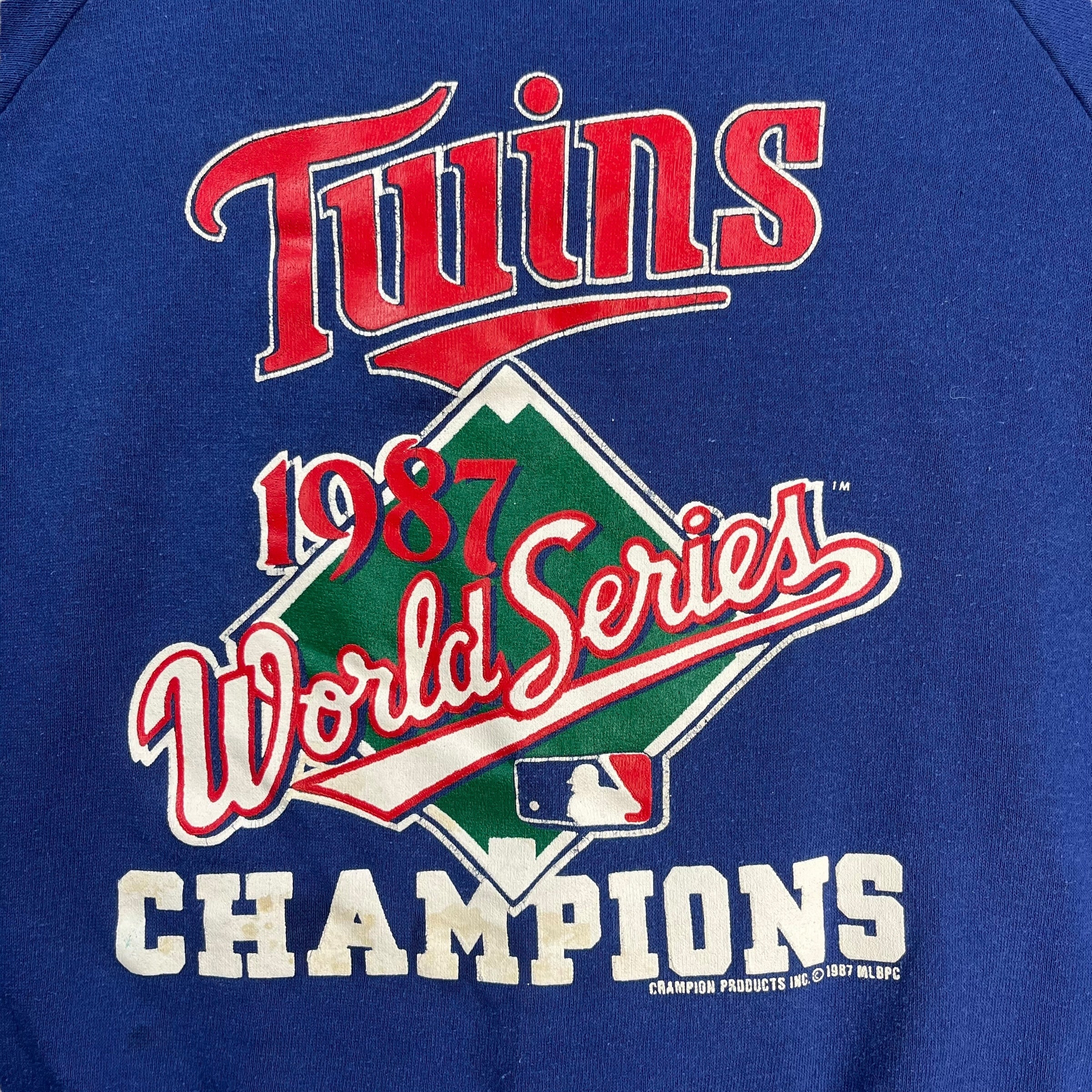 1987 Minnesota Twins World Series Champions Crewneck Blue