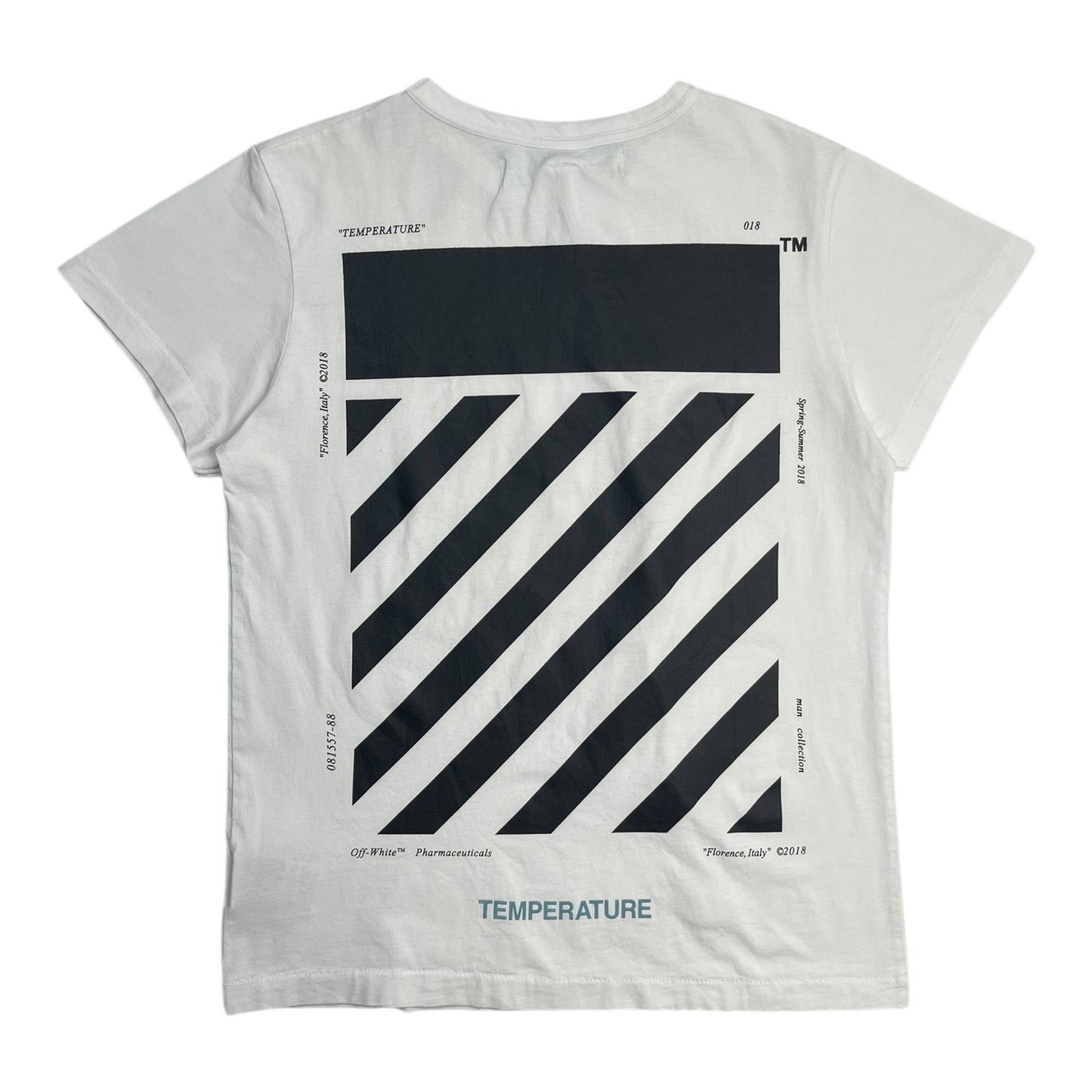 OFF-WHITE Temperature Diag T-Shirt White