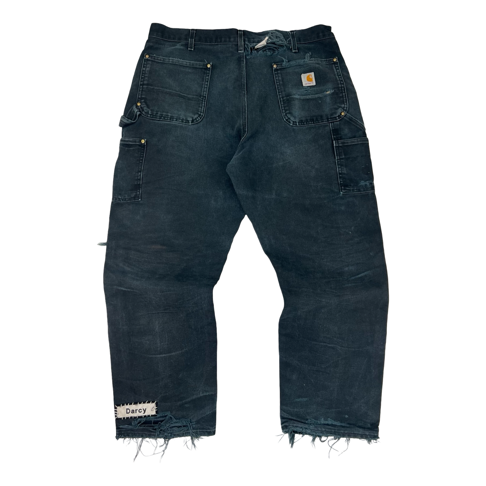 Vintage Distressed Carhartt Double Knee Pant Black
