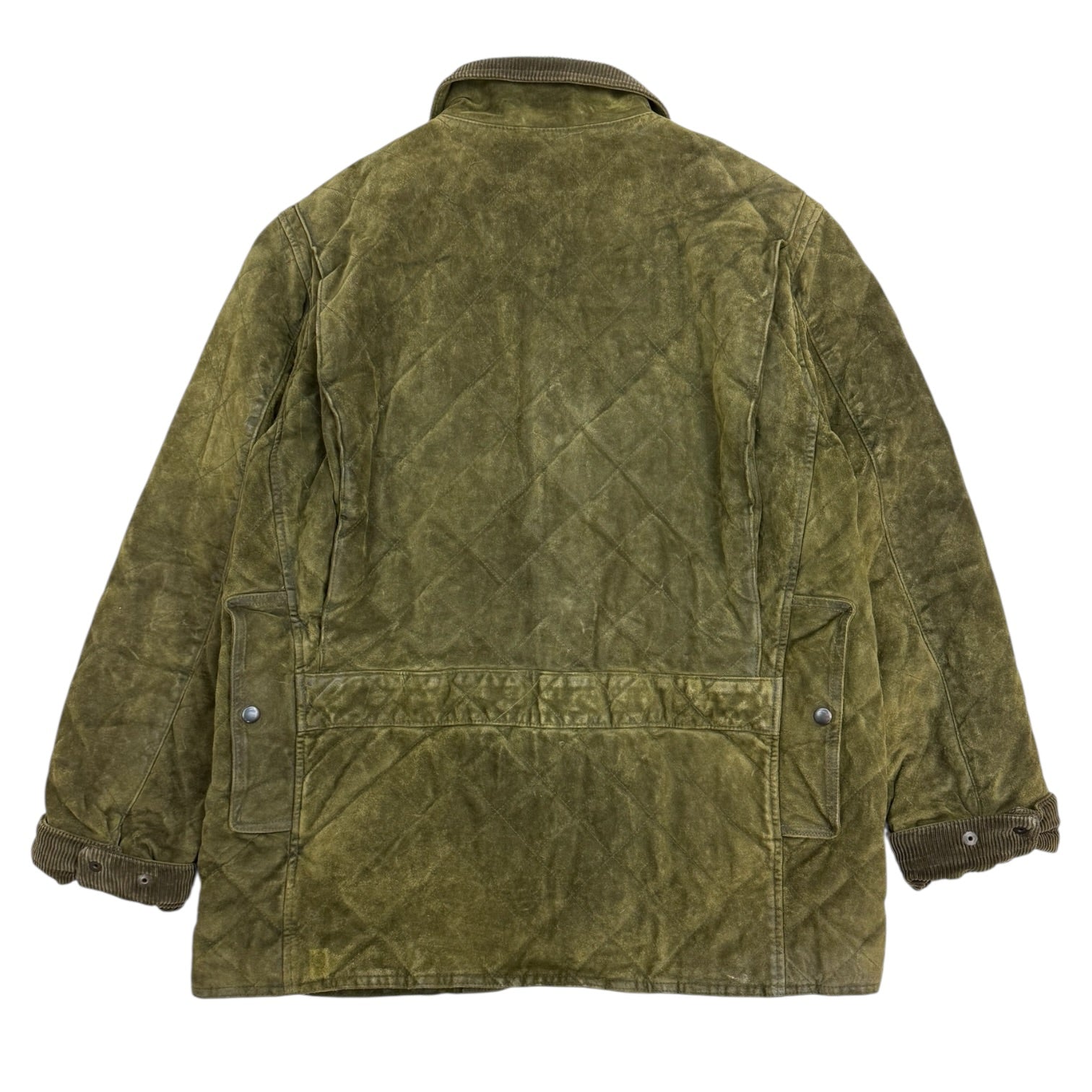 Vintage Polo Ralph Lauren Suede Hunting Jacket Green