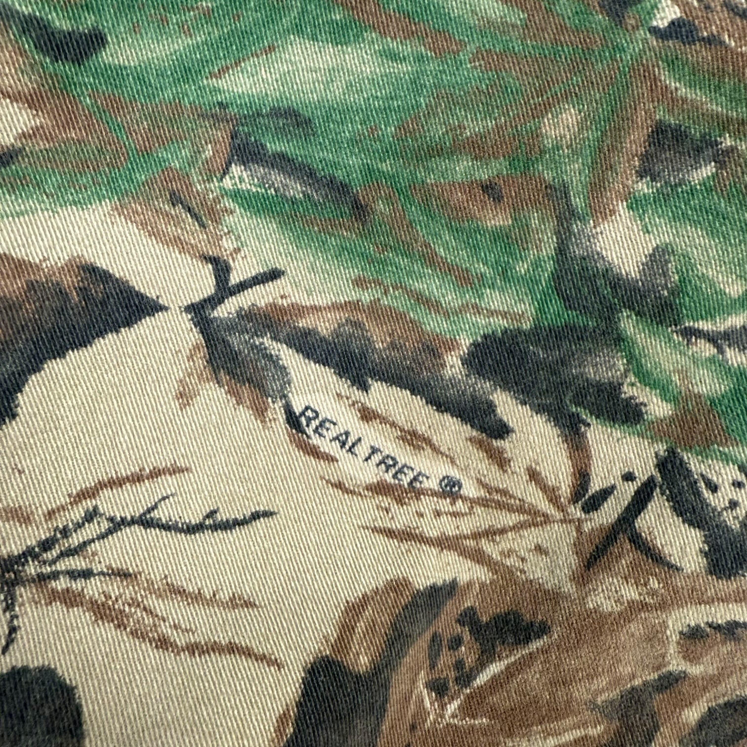 Vintage Real Tree Hooded Work Jacket Camo