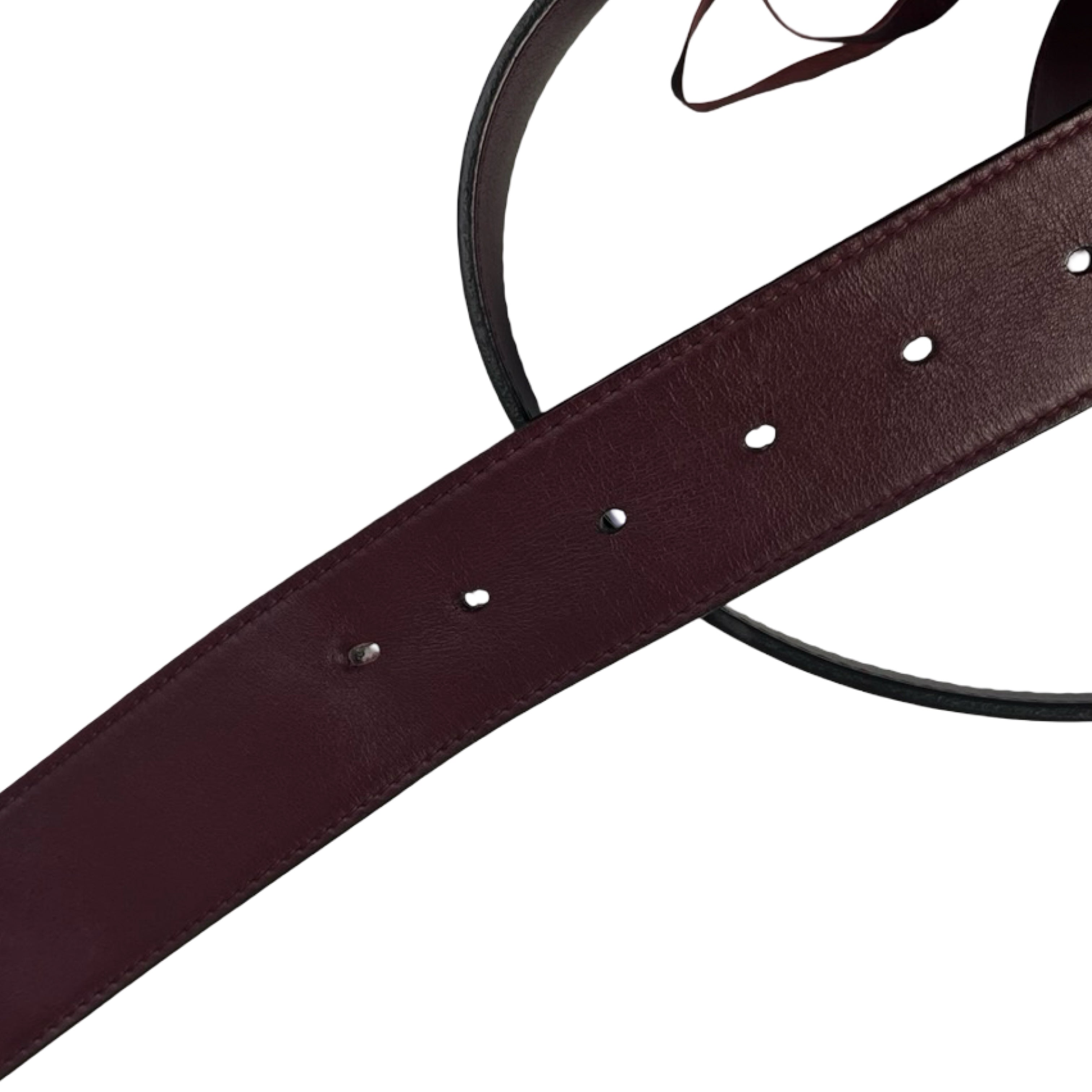Gucci Marmont Belt Oxblood Sliver