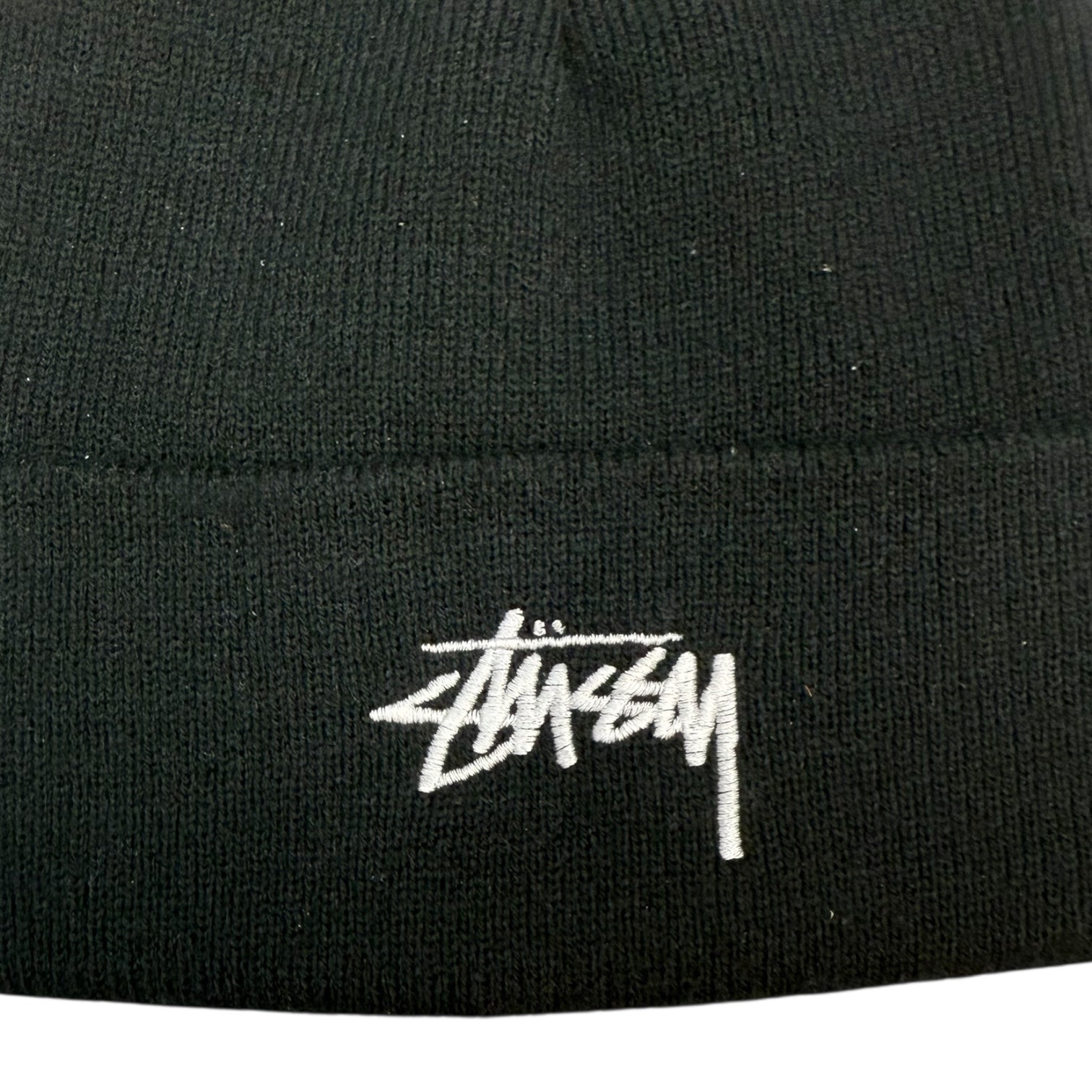 Stussy Stock Logo Made In USA Beanie Black