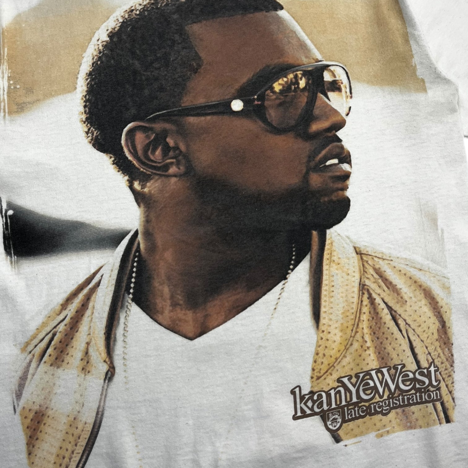 Vintage Kanye West Late Registration Big Face Tee White