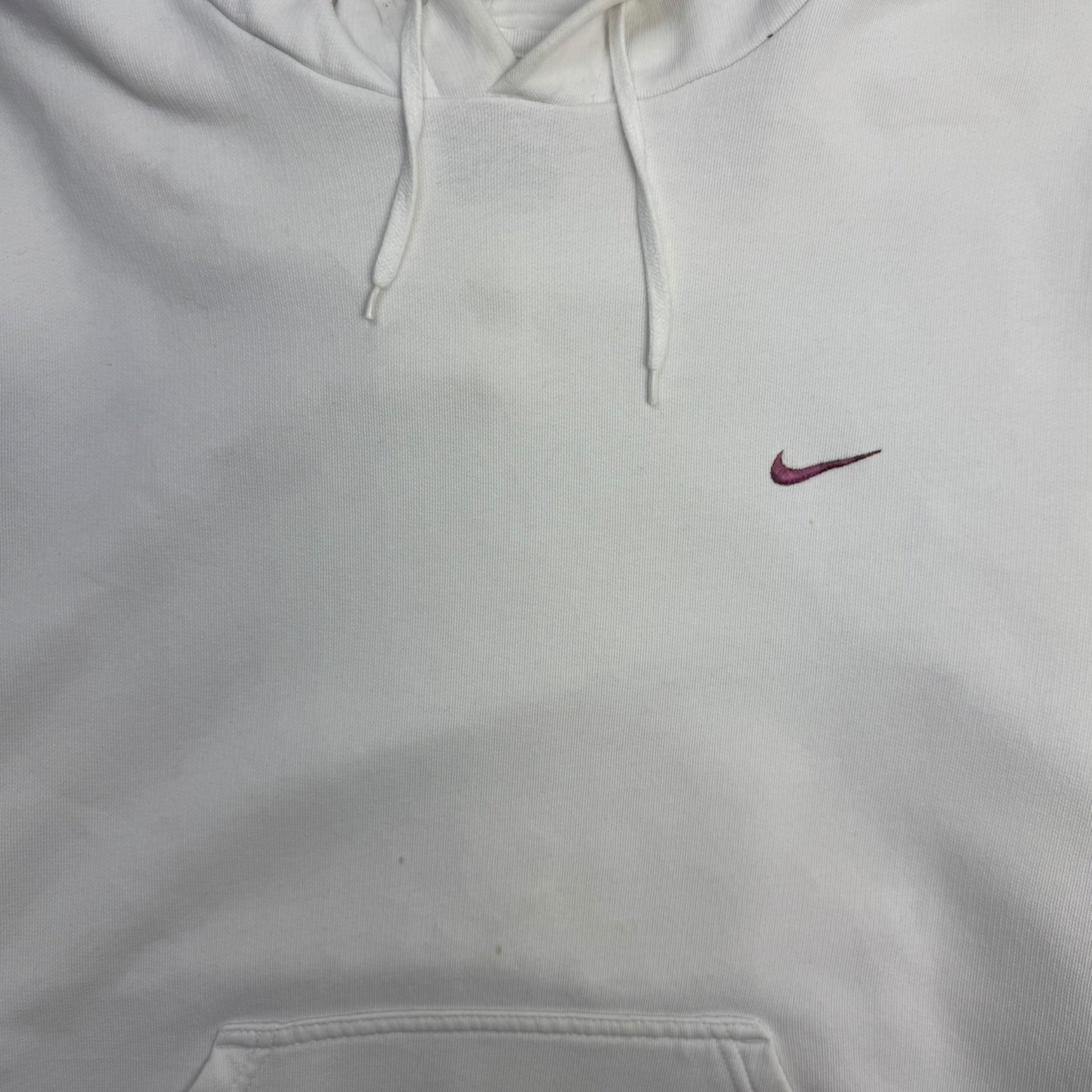 Vintage Y2K Nike Side Swoosh Hoodie Pink/White