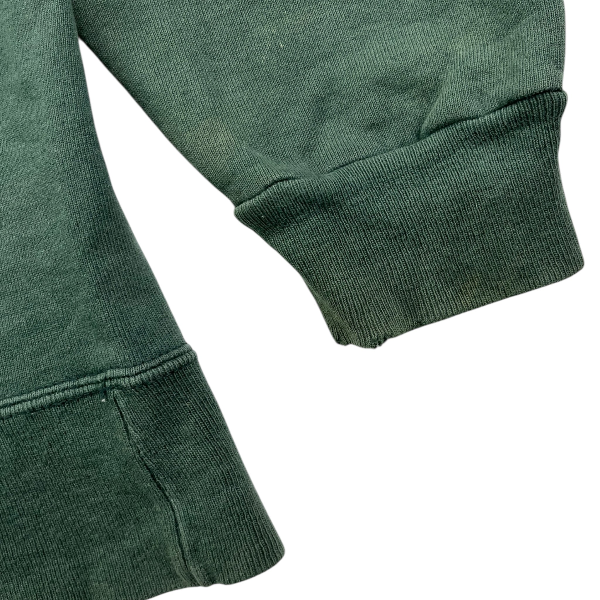 Vintage Champion Big Logo faded Green Sweatshirt