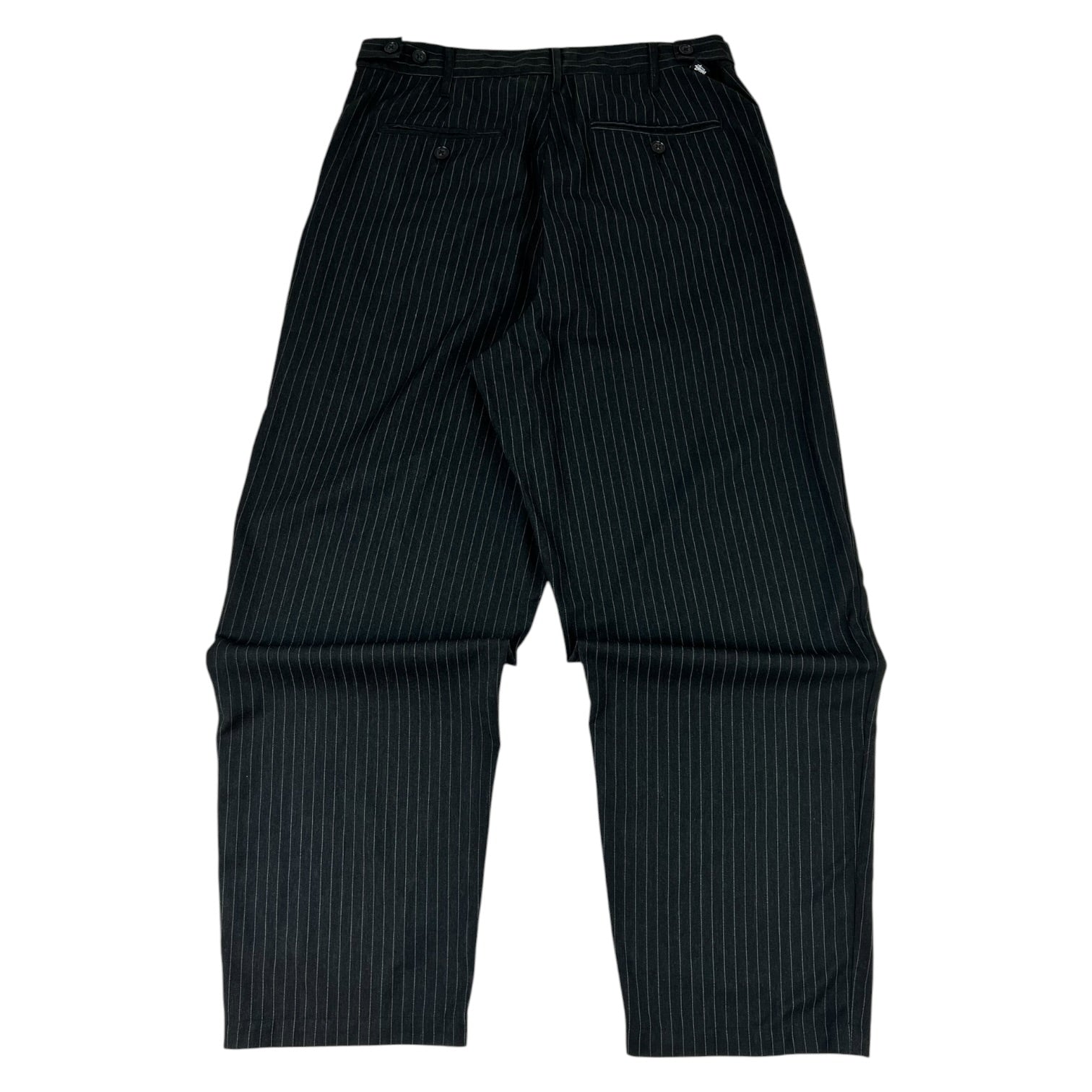 Stussy Stripe Volume Pleated Trouser Black